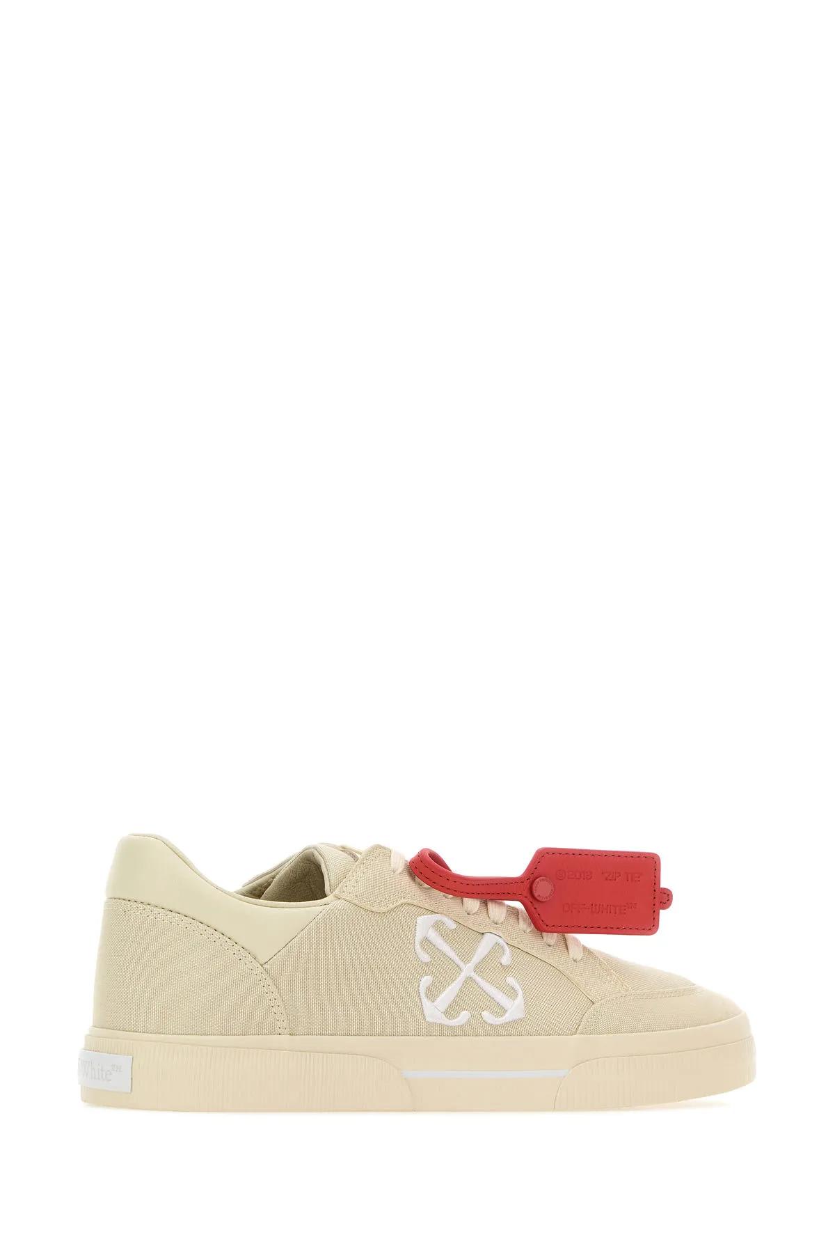 Shop Off-white Sand Canvas New Low Vulcanized Sneakers