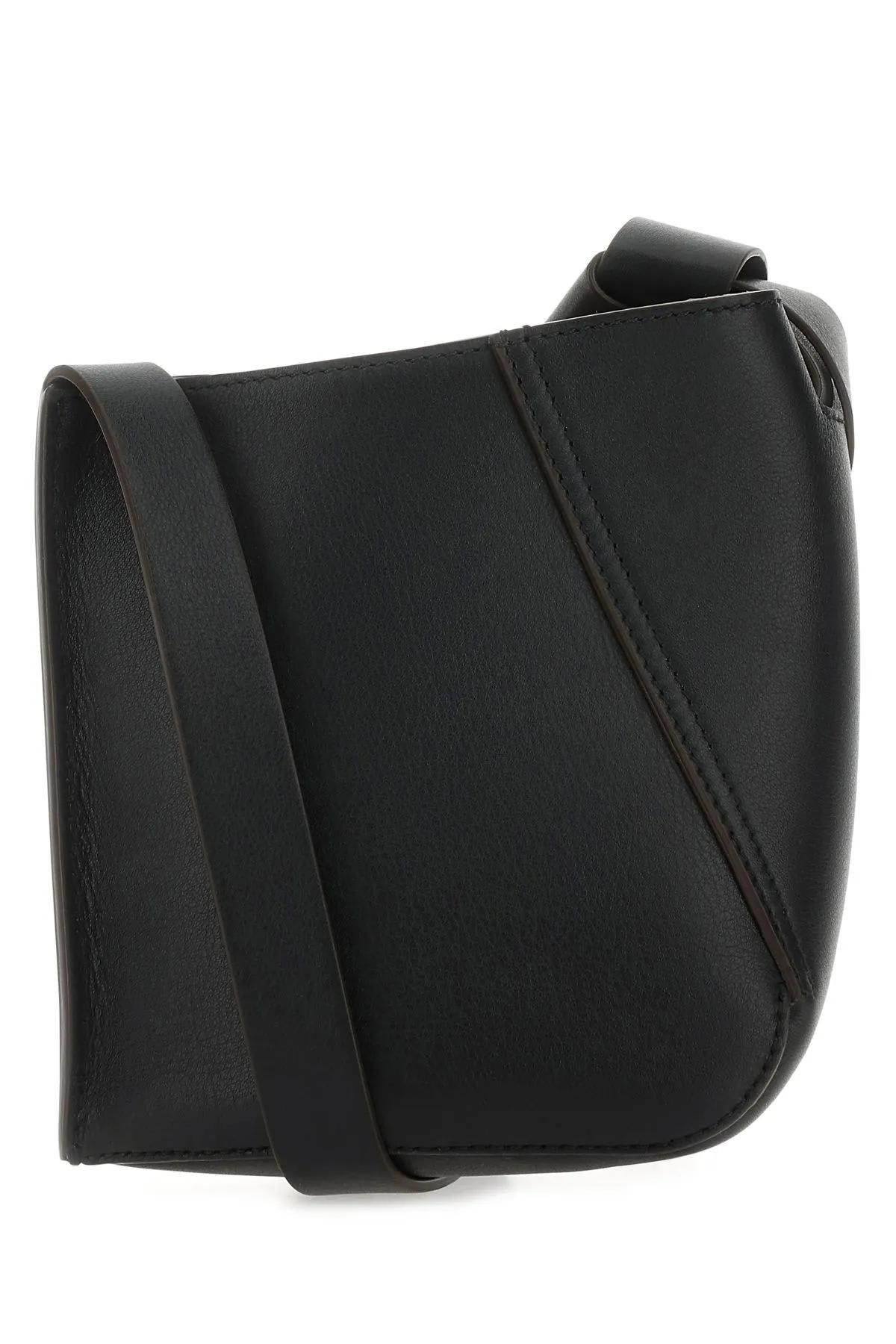 Shop Lanvin Black Leather Crossbody Bag