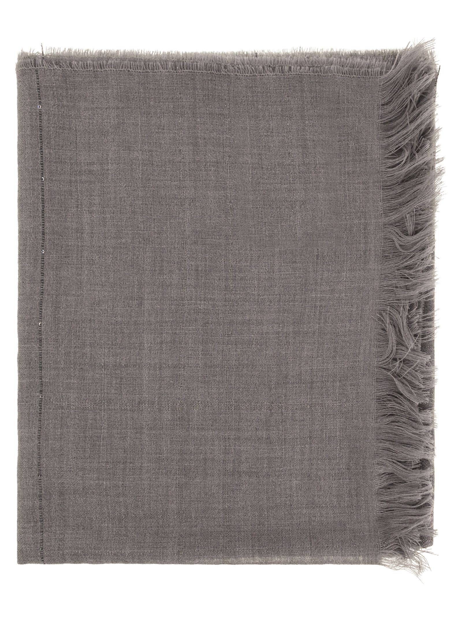 Peserico Virgin Wool Scarf In Gray
