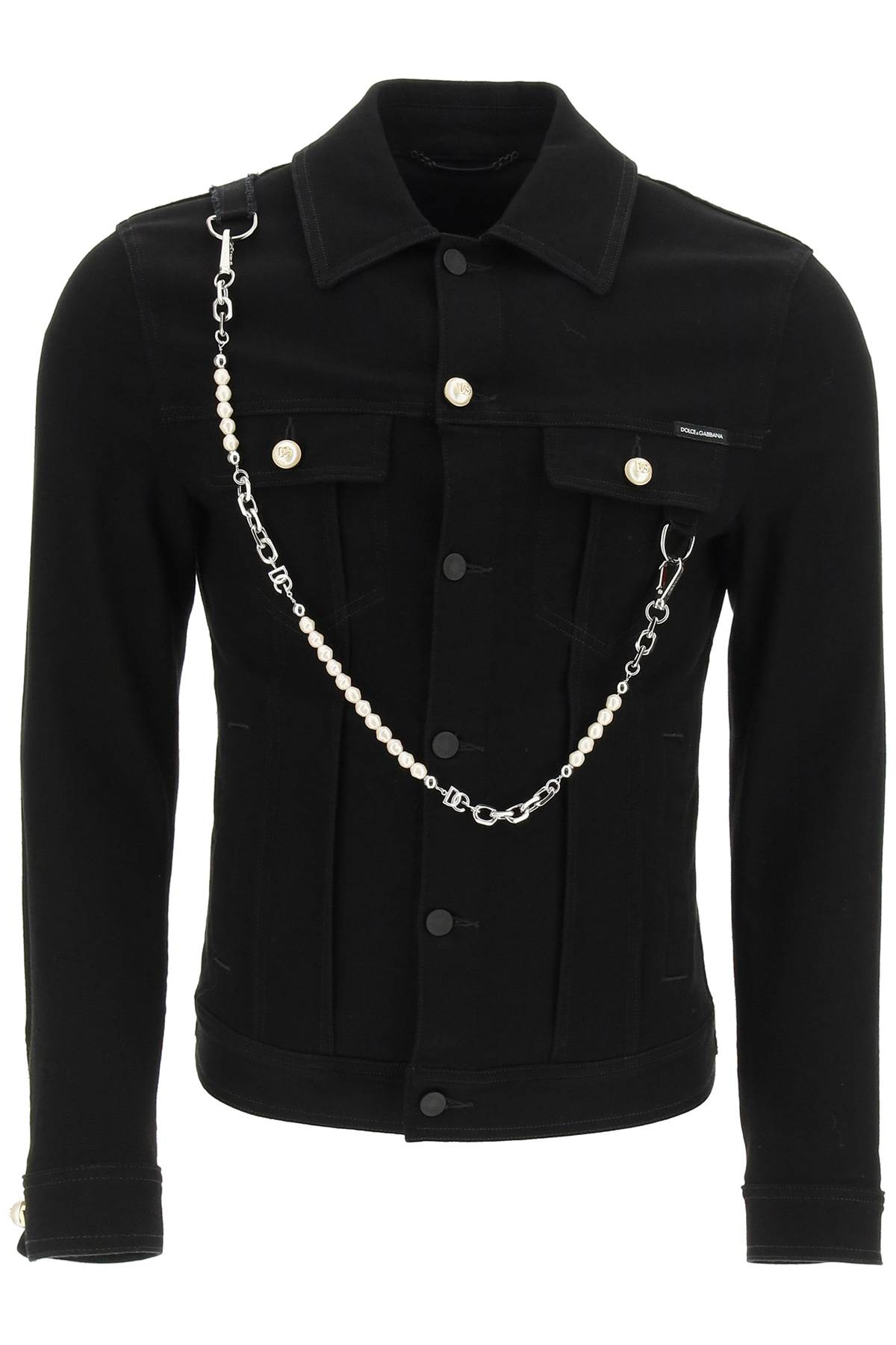 Dolce & Gabbana Denim Jacket With Keychain