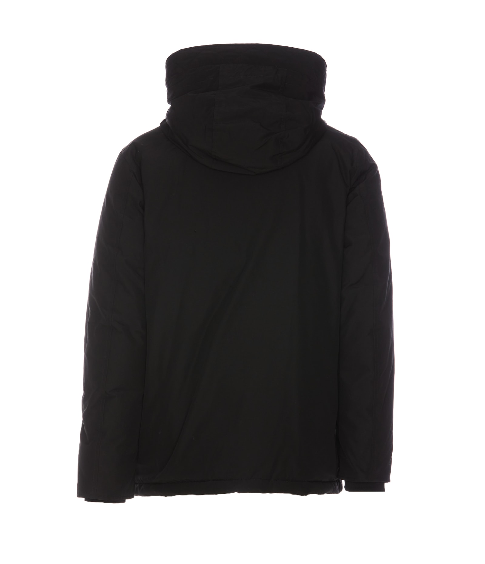 Shop Woolrich Anorak Parka In Nero