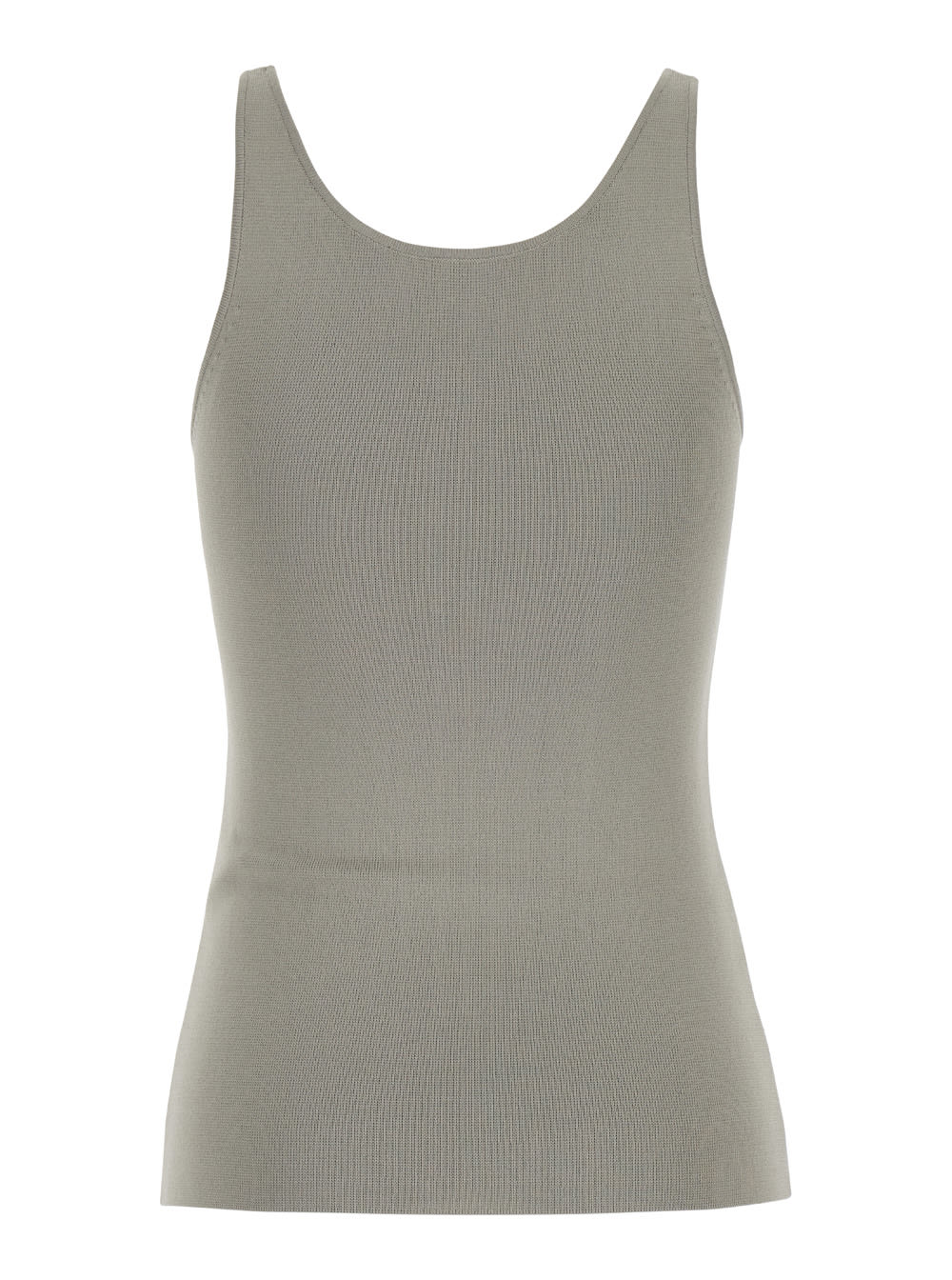 Shop Totême Compact Knit Tank In Grey