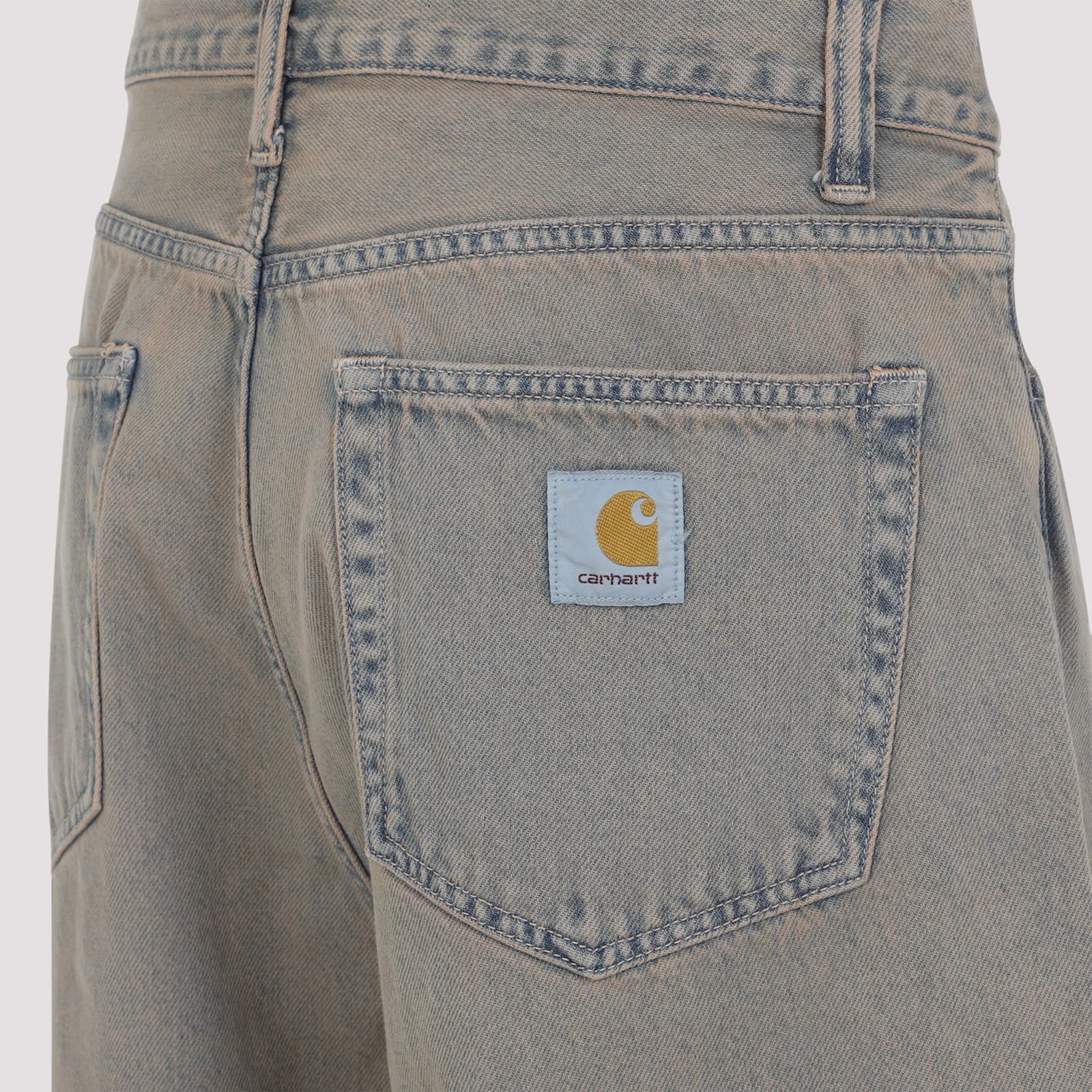 Carhartt Landon Loose Tapered Cotton Pants In Gray