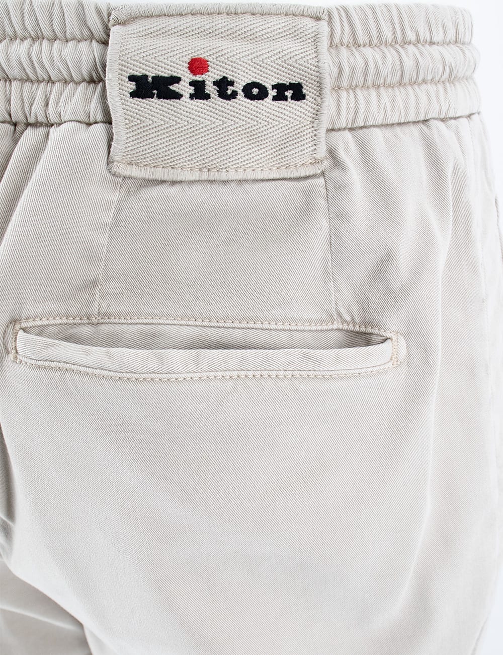 Shop Kiton Trousers In Beige