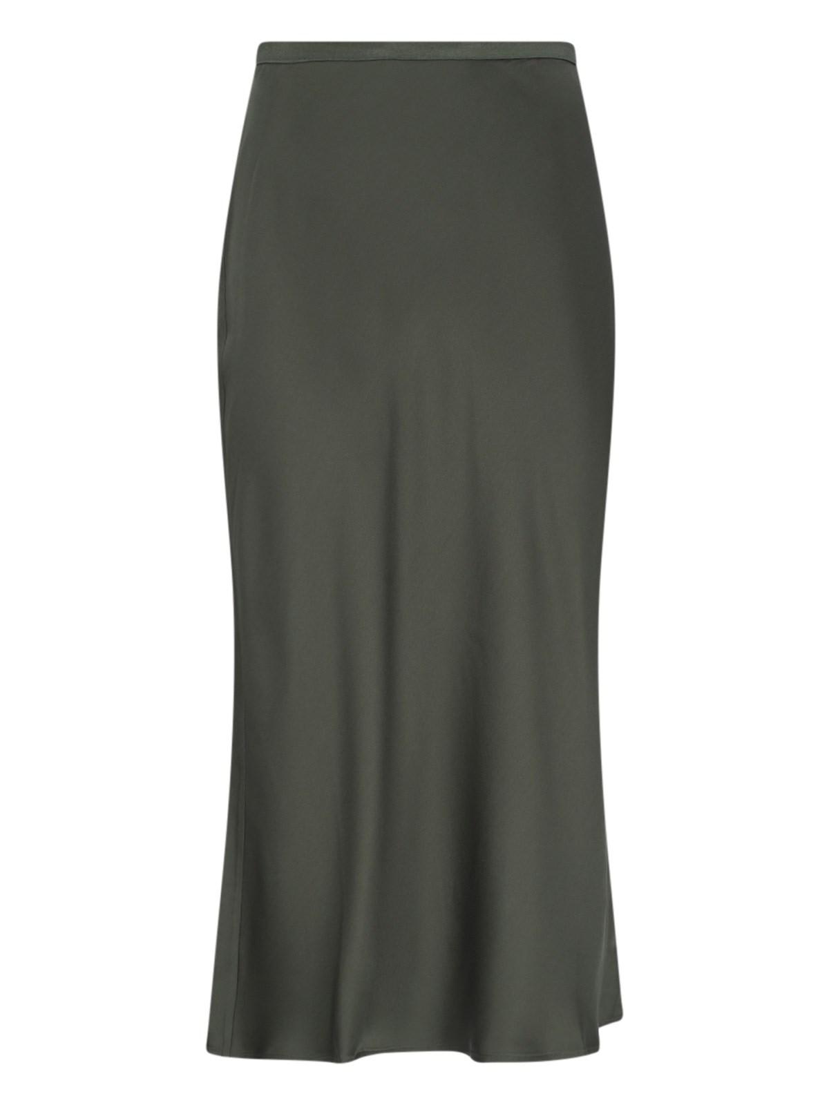 Shop Anine Bing Bar Midi Skirt In Green