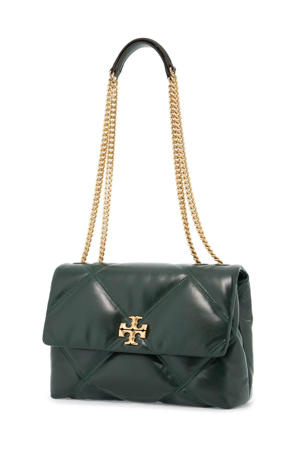 Shop Tory Burch Kira Shoulder Bag In Fir Tree (green)