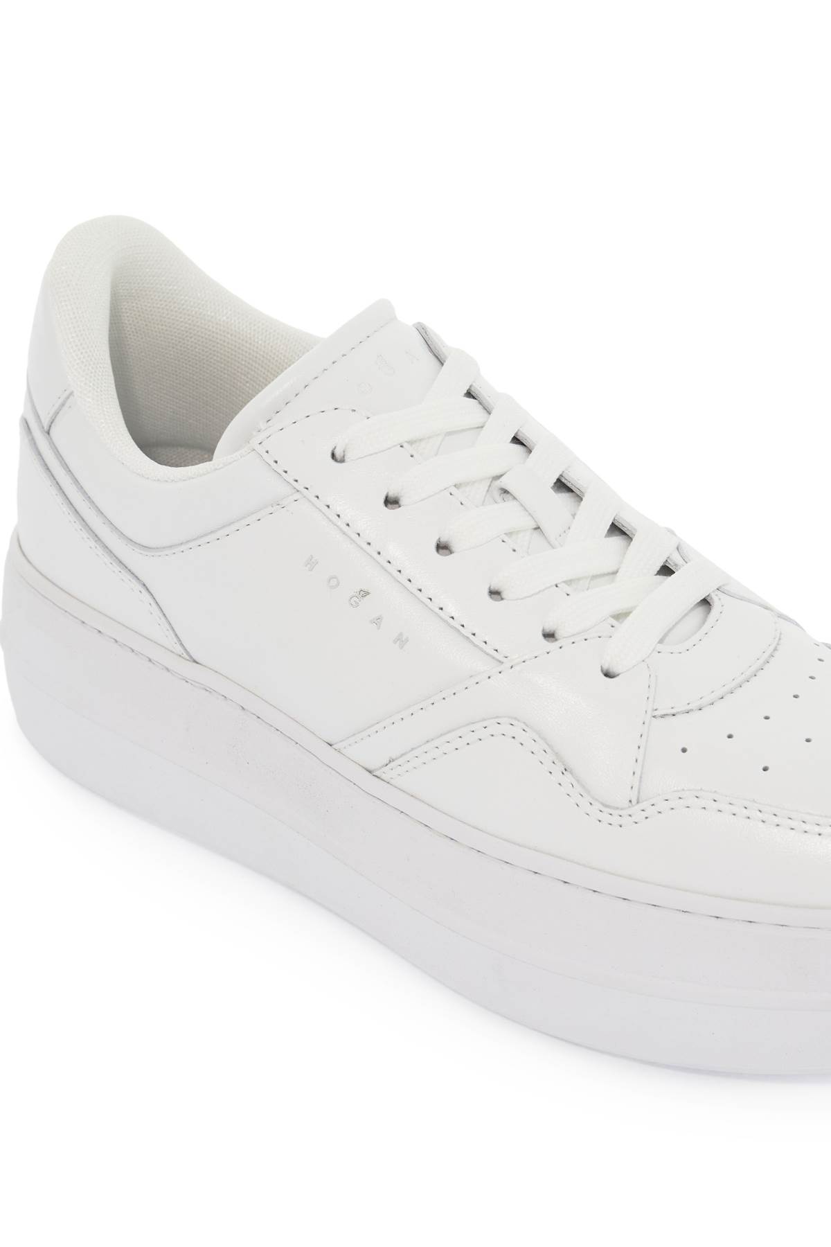 Shop Hogan Platform Skyscraper Sneakers With In Bianco