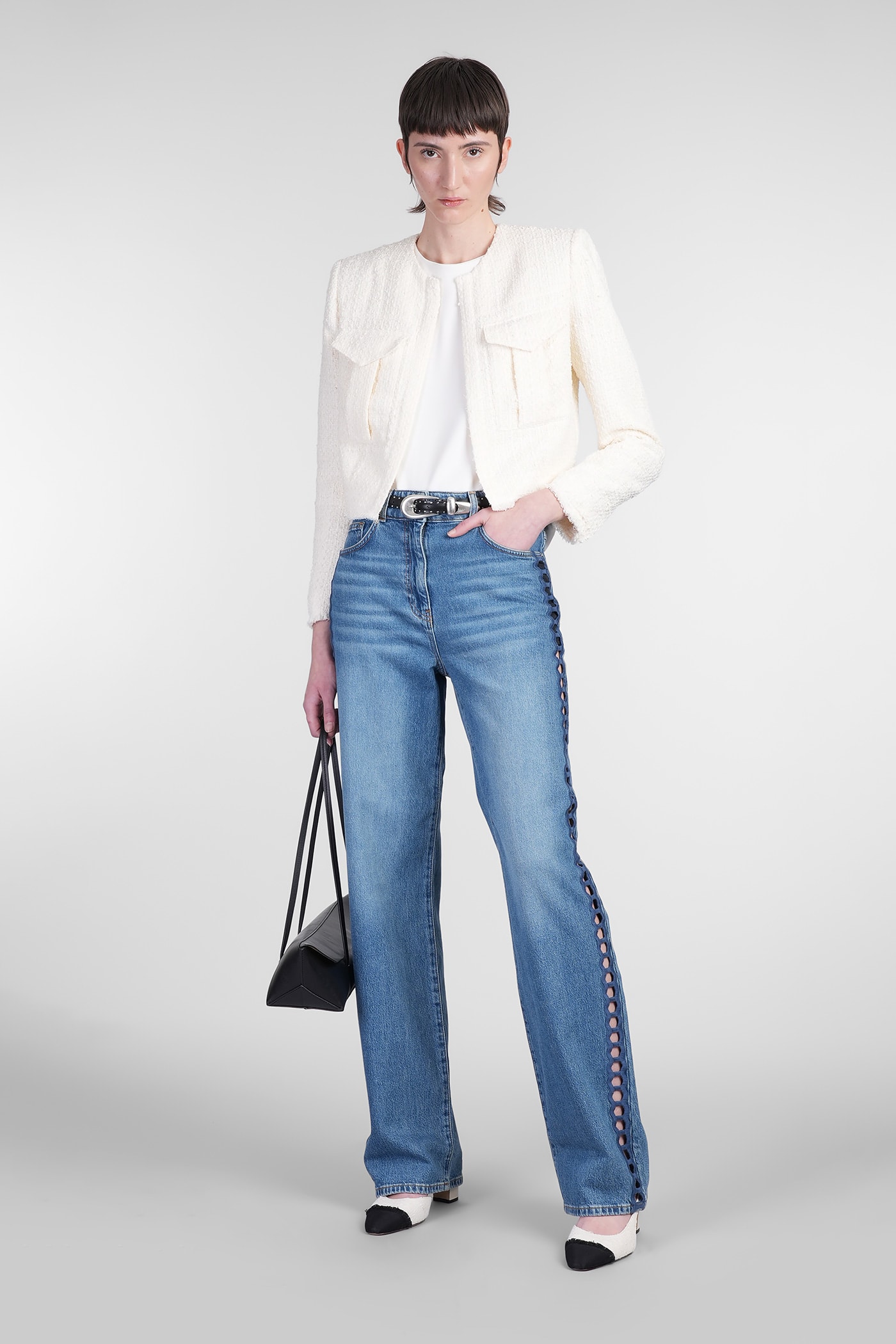Iro Siname Casual Jacket In Beige Polyester
