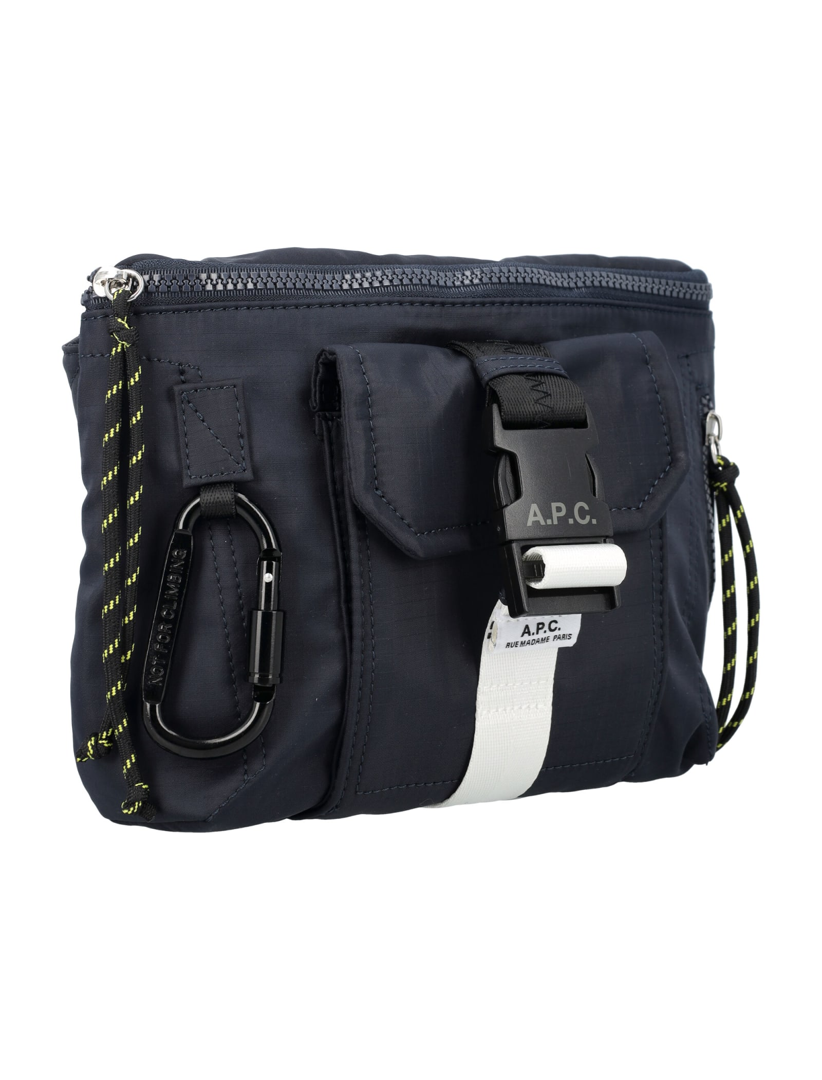 Shop Apc Banane Trek Shoulder Bag In Dark Navy