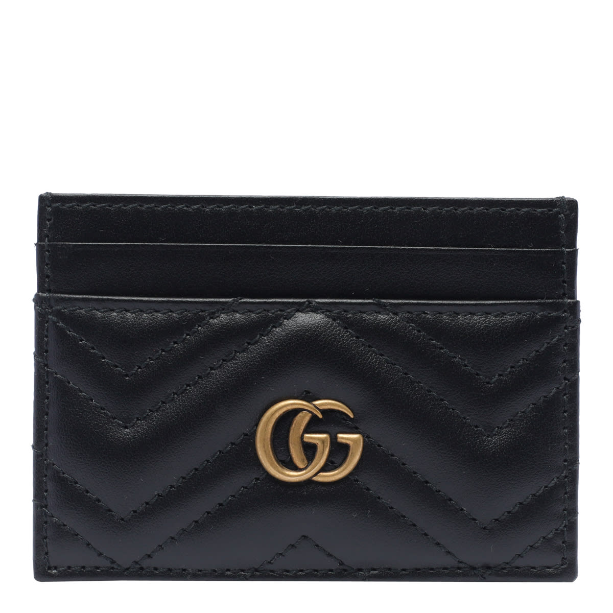 Gucci Gg Marmont Cards Holder In Black