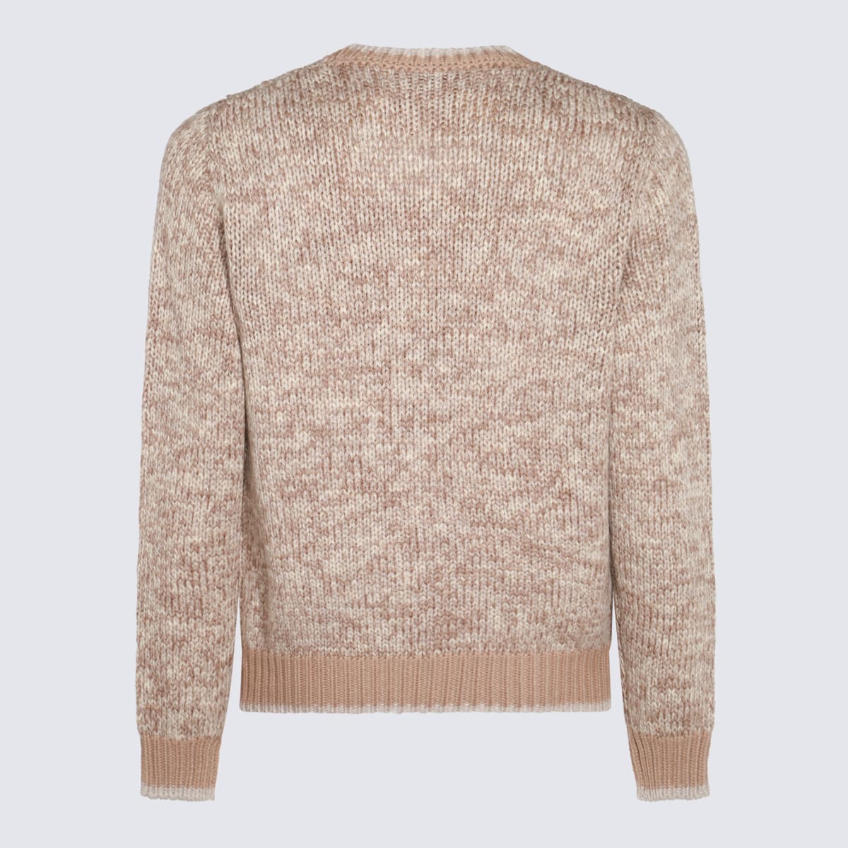 Shop Canali Beige Wool Knitwear