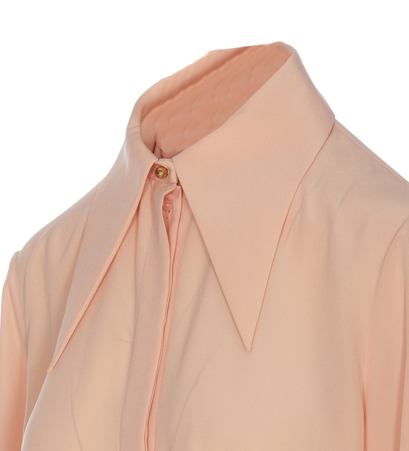 Shop Chloé Silk Shirt In Pink