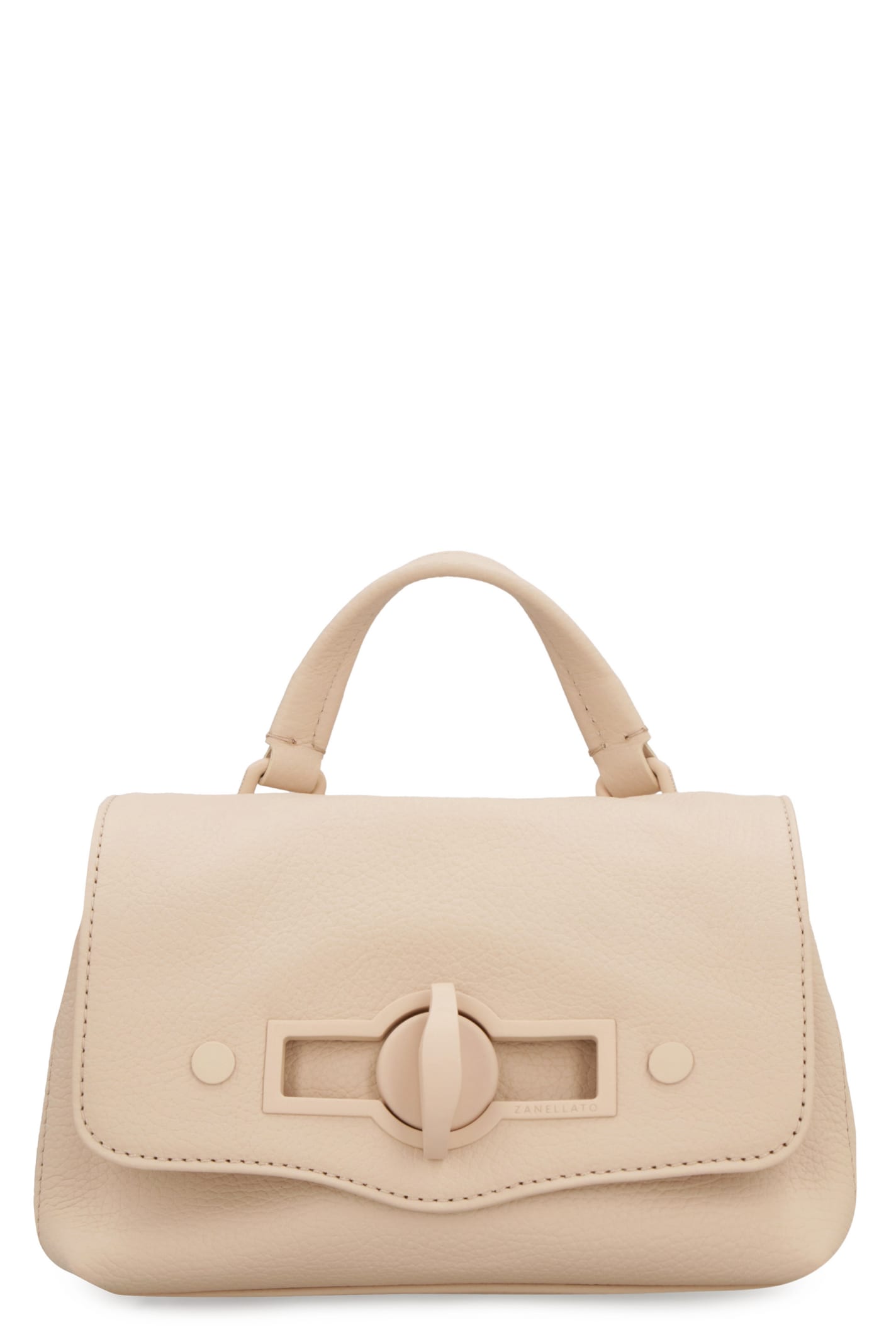 Zanellato Postina Baby Leather Handbag In Pink