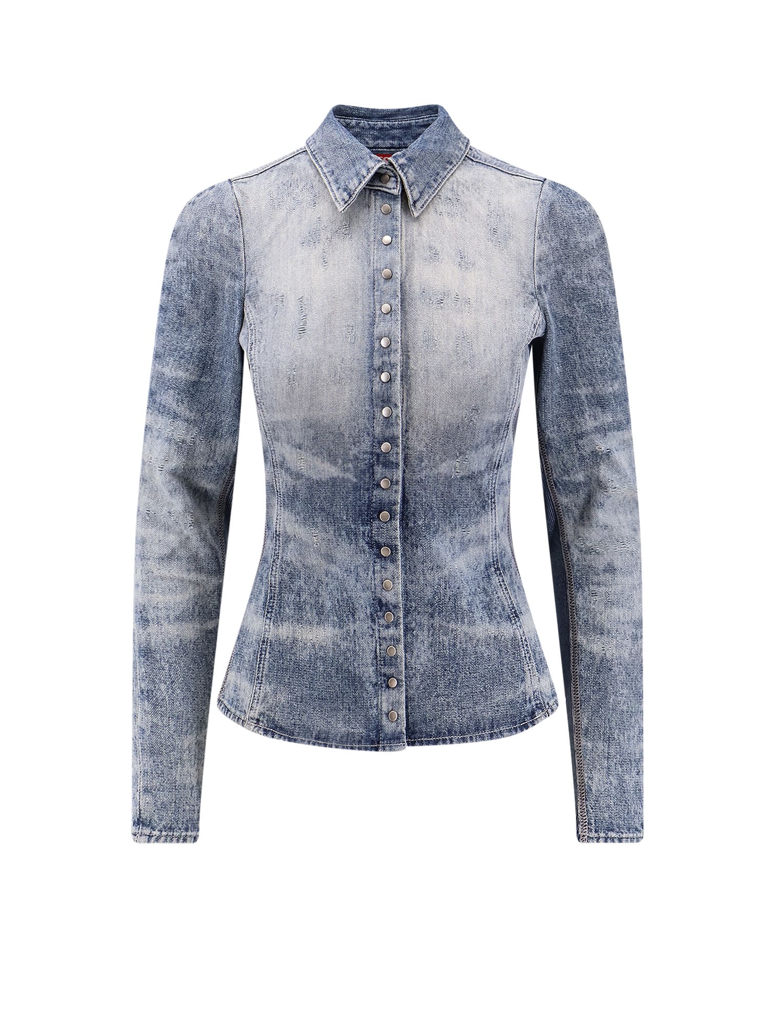Diesel De-masly Denim Shirt In Blue