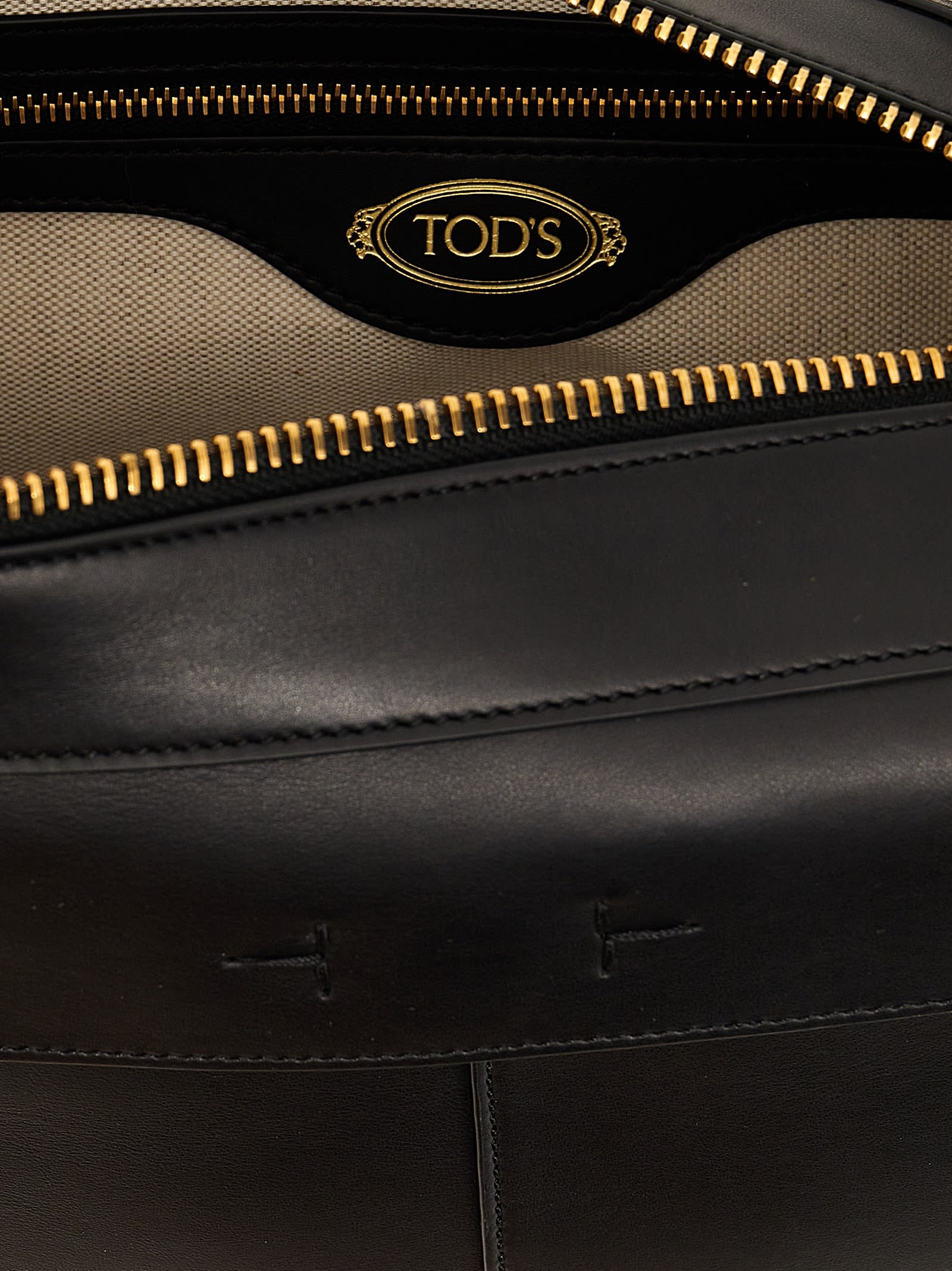 Shop Tod's Bauletto Handbag In B999