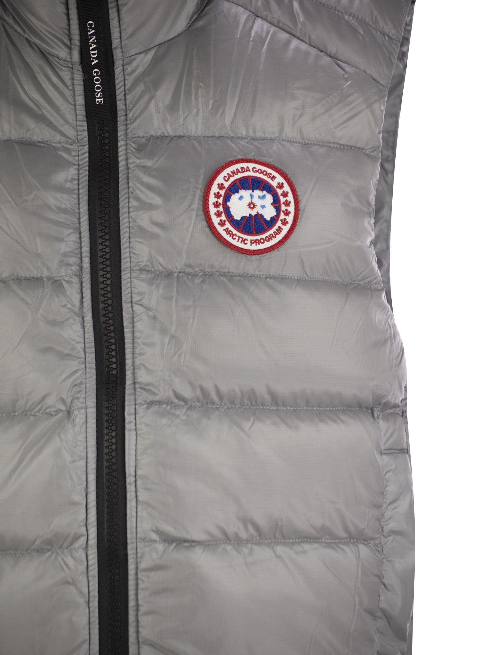 Shop Canada Goose Crofton - Sleeveless Down Jacket In Grey