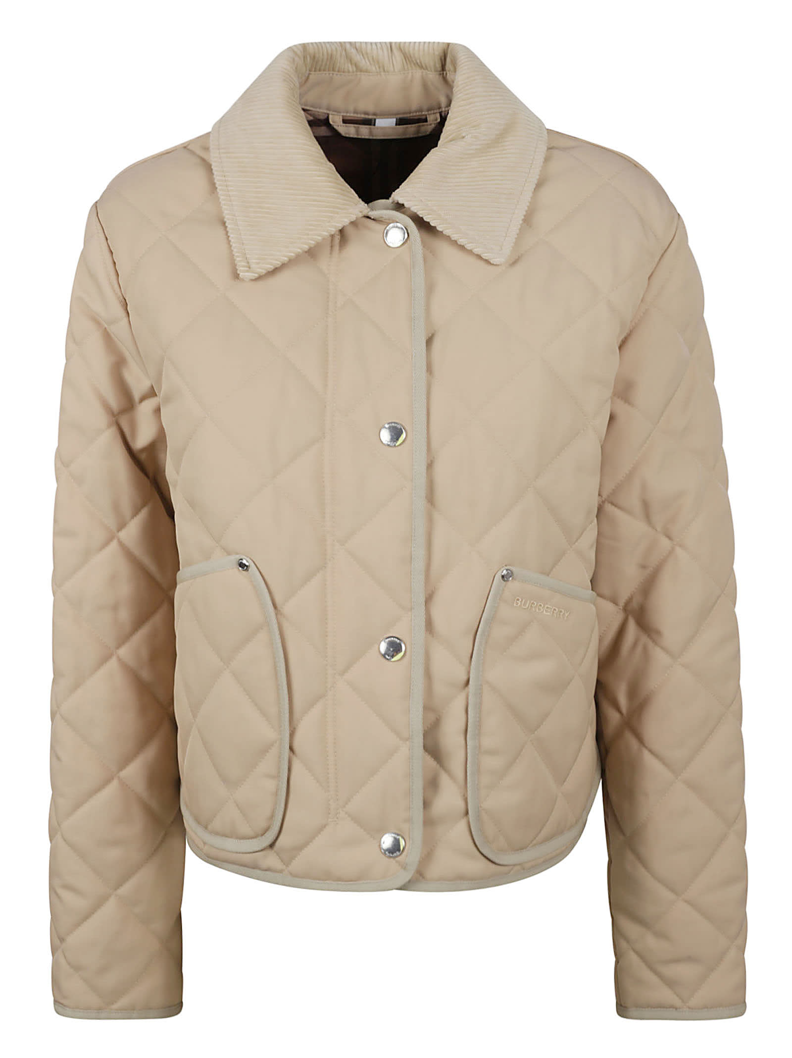 BURBERRY QUILTED BUTTONED JACKET