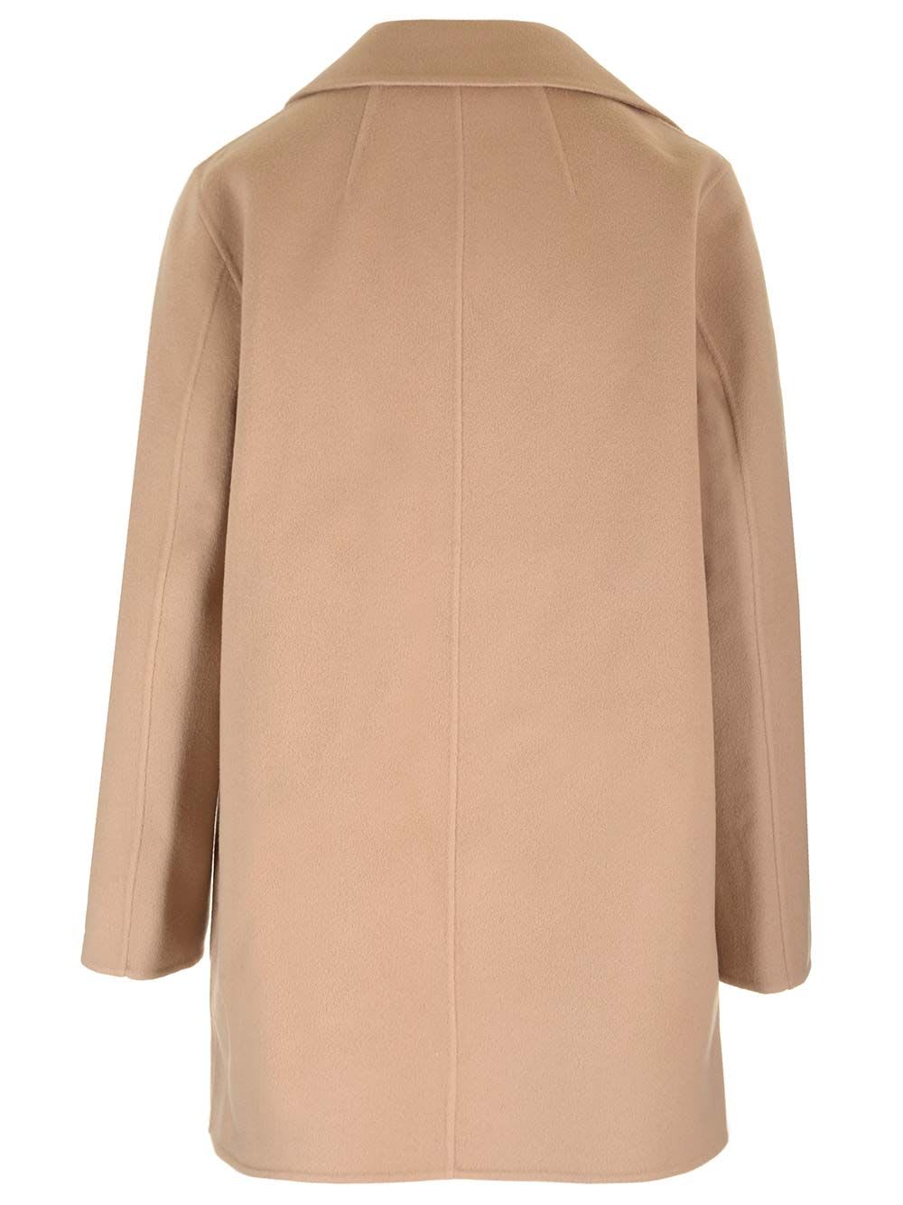 Shop Theory Unlined Coat In Beige