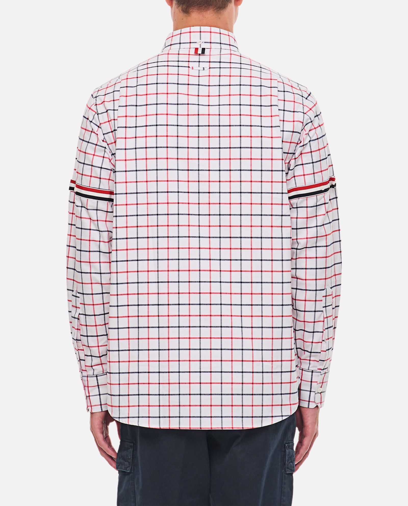 Shop Thom Browne Cotton Tattersall Shirt In Multicolour