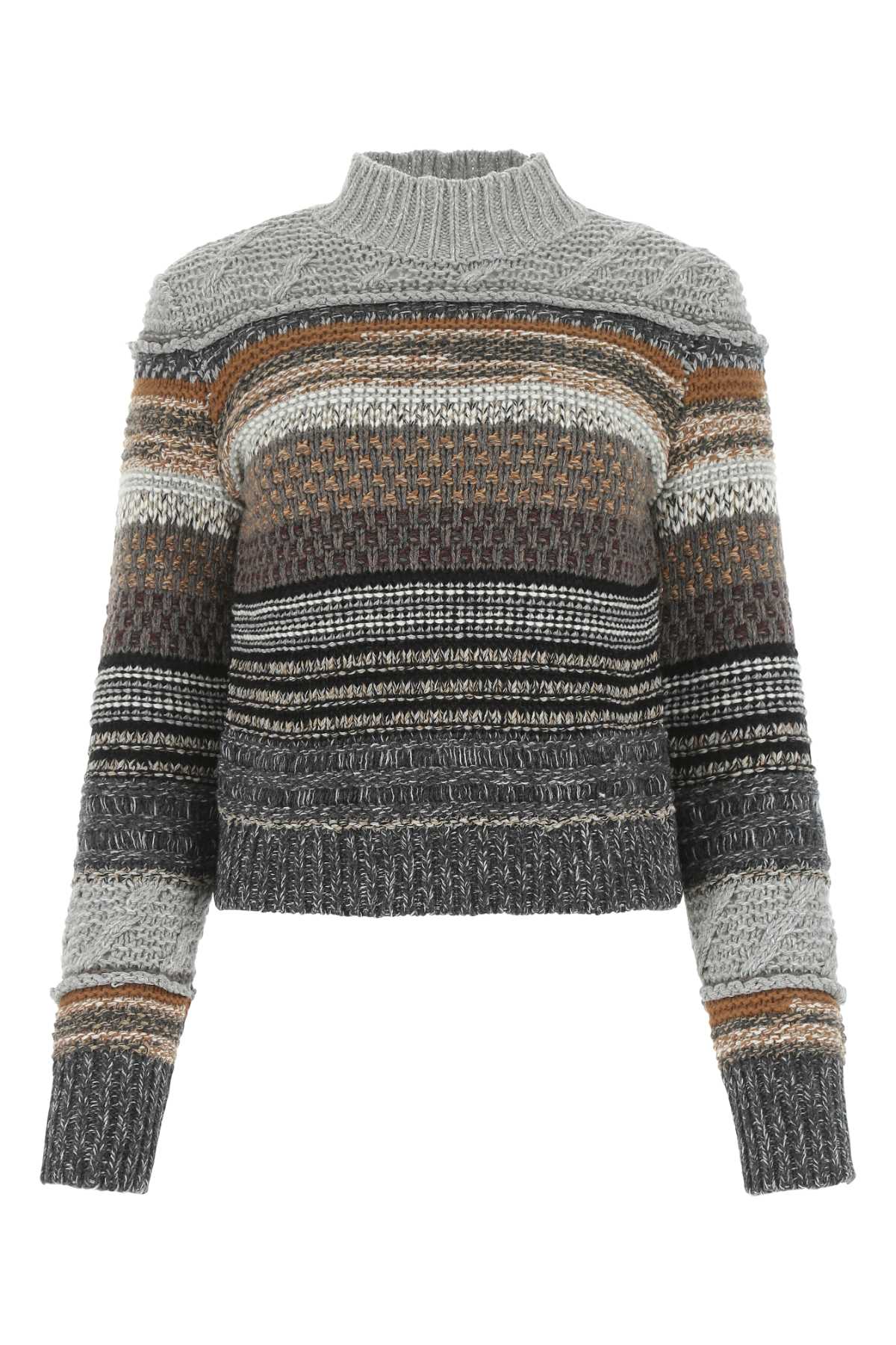 Chloé Multicolor Cashmere Blend Sweater