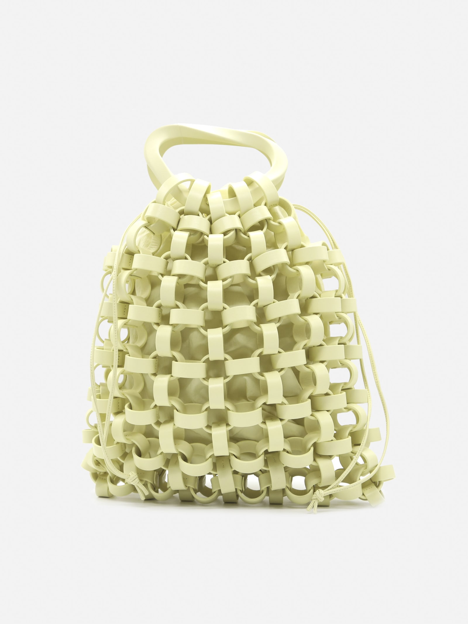 Bottega Veneta Leather Bag With All-over Woven Pattern