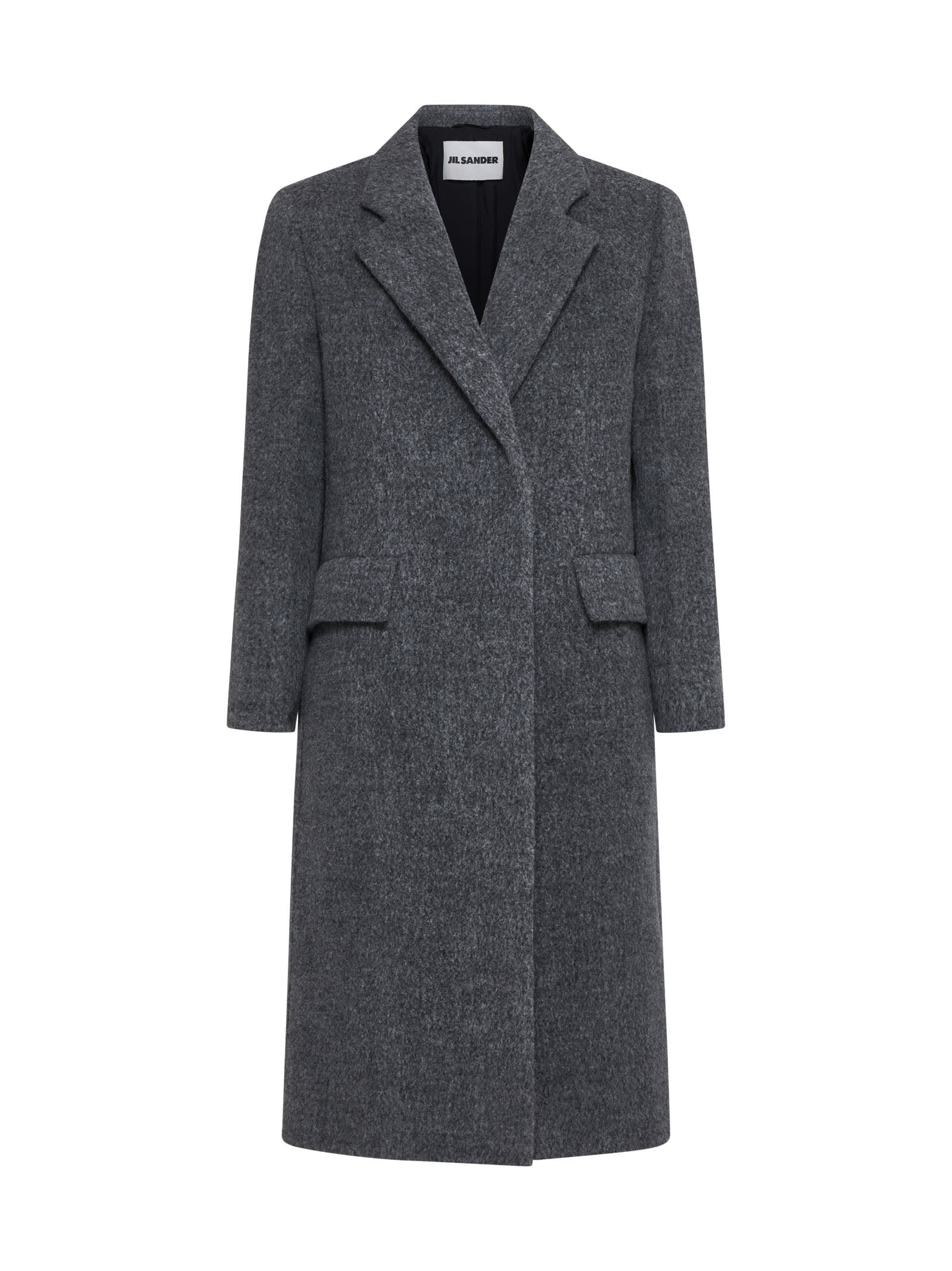 Shop Jil Sander Coat In Shadow