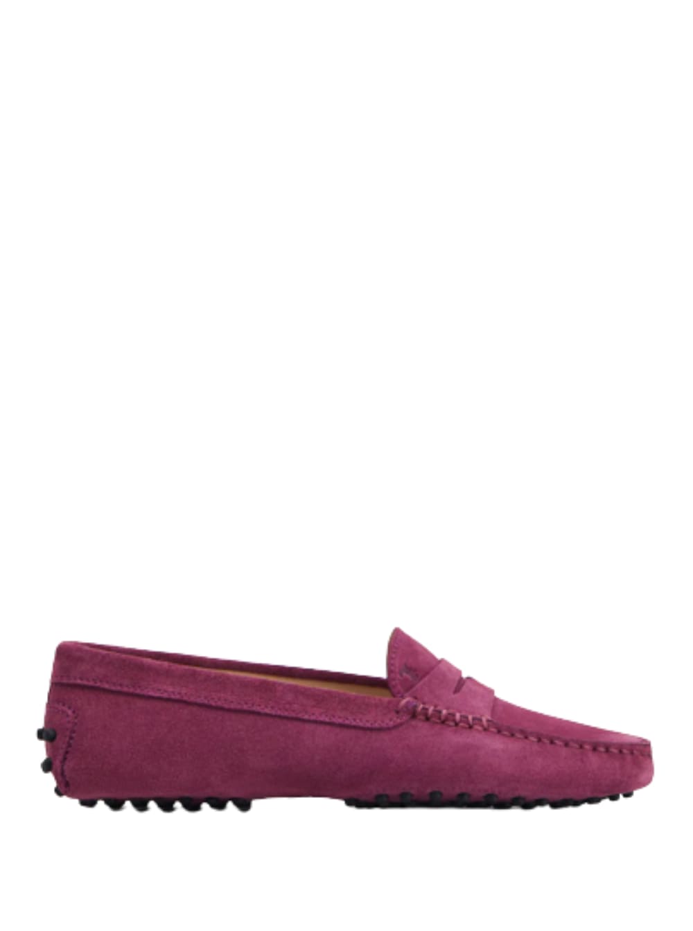Tod's Tods Womans Pink Suede Loafers