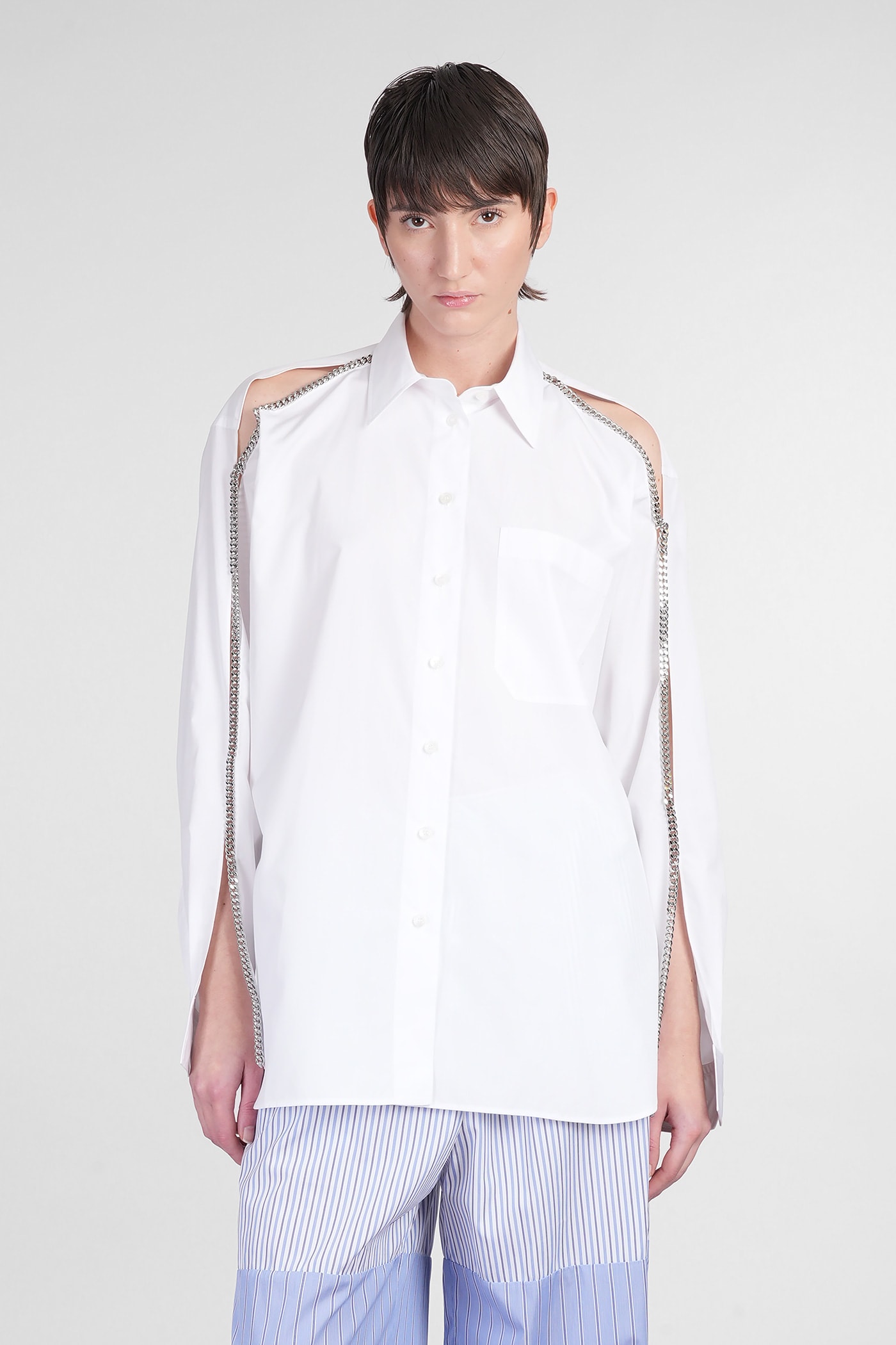 Shirt In White Cotton