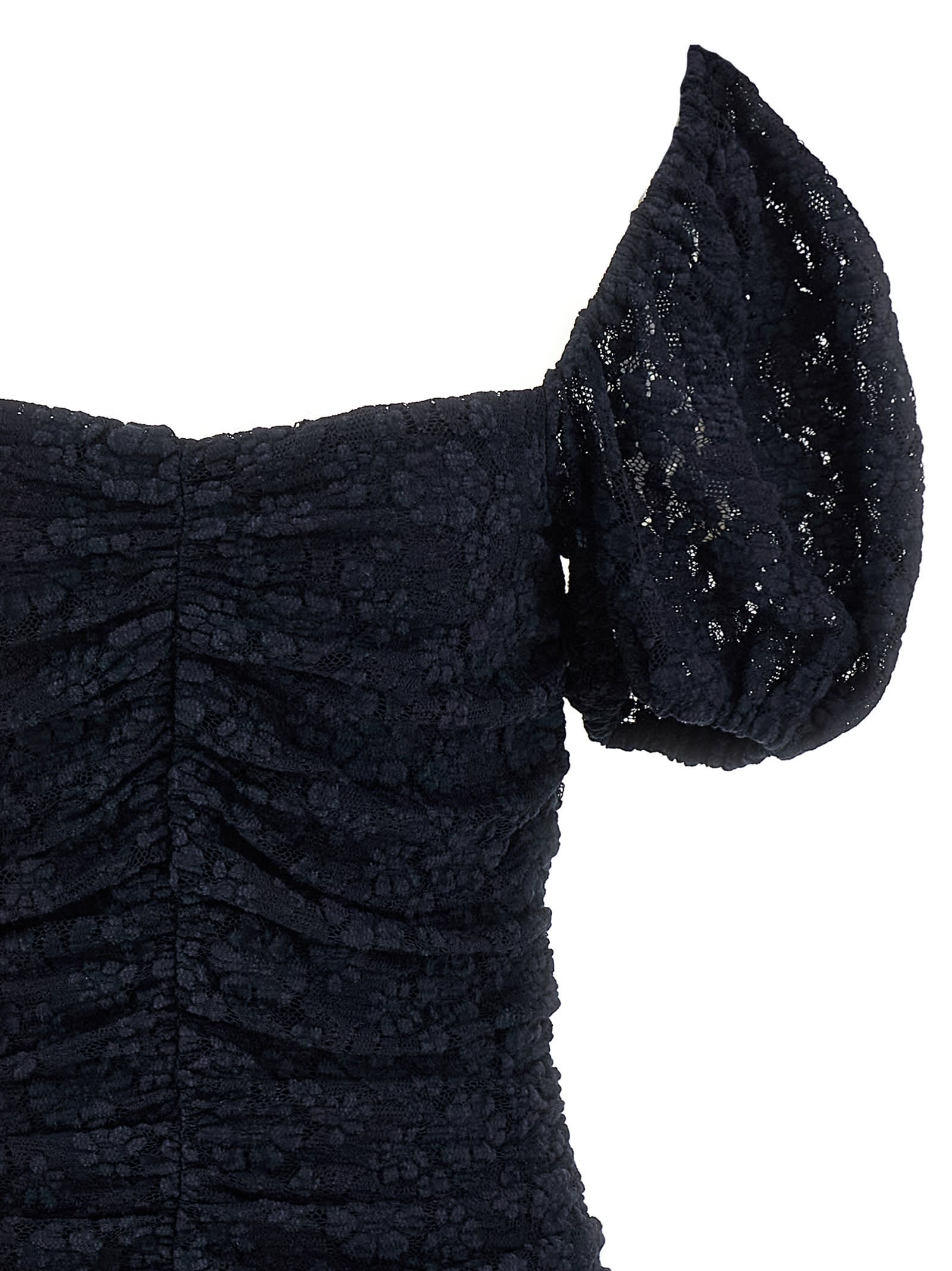 Rotate Birger Christensen Lace Dress In Blue