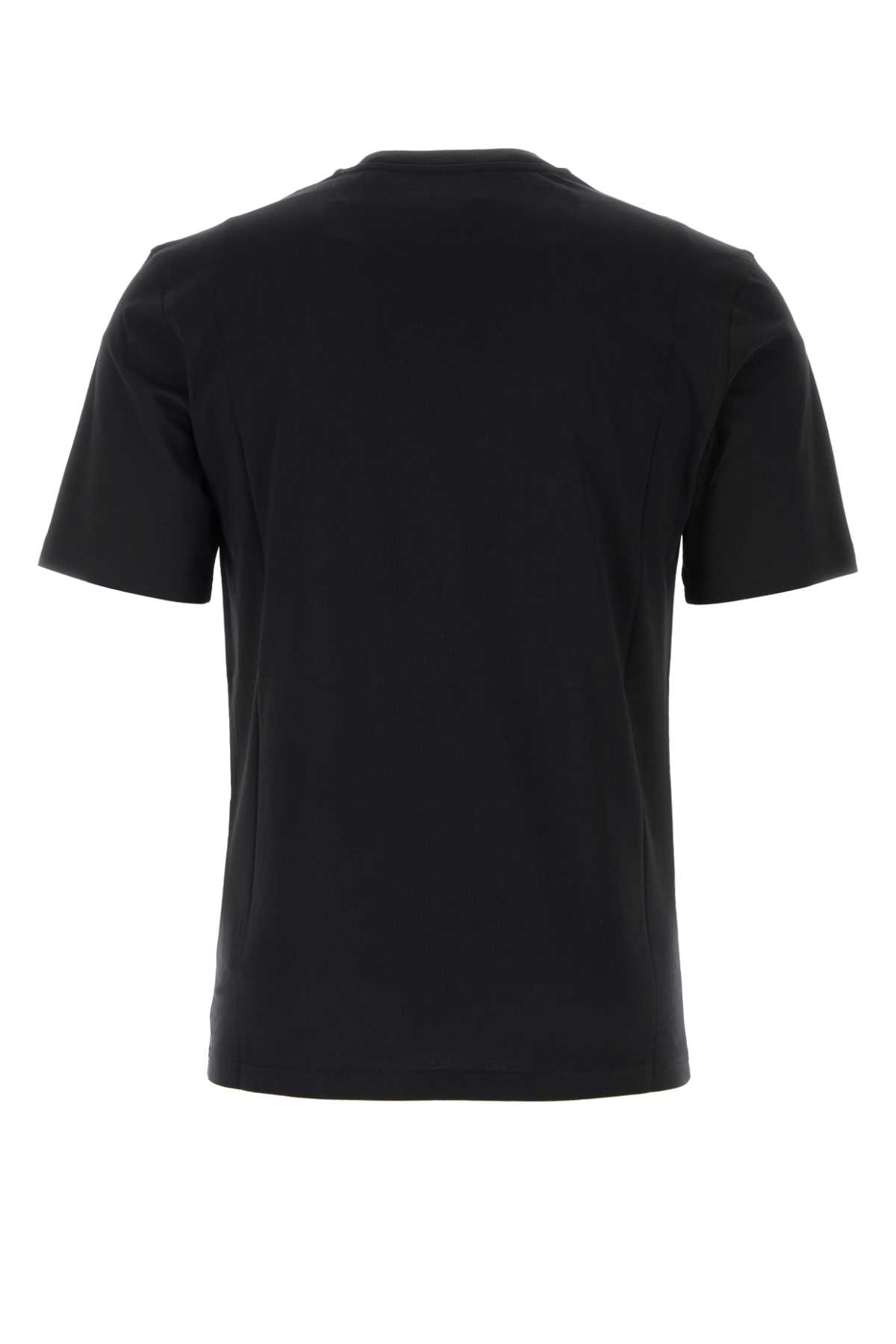 Shop Moschino Black Cotton T-shirt In Fantasianero