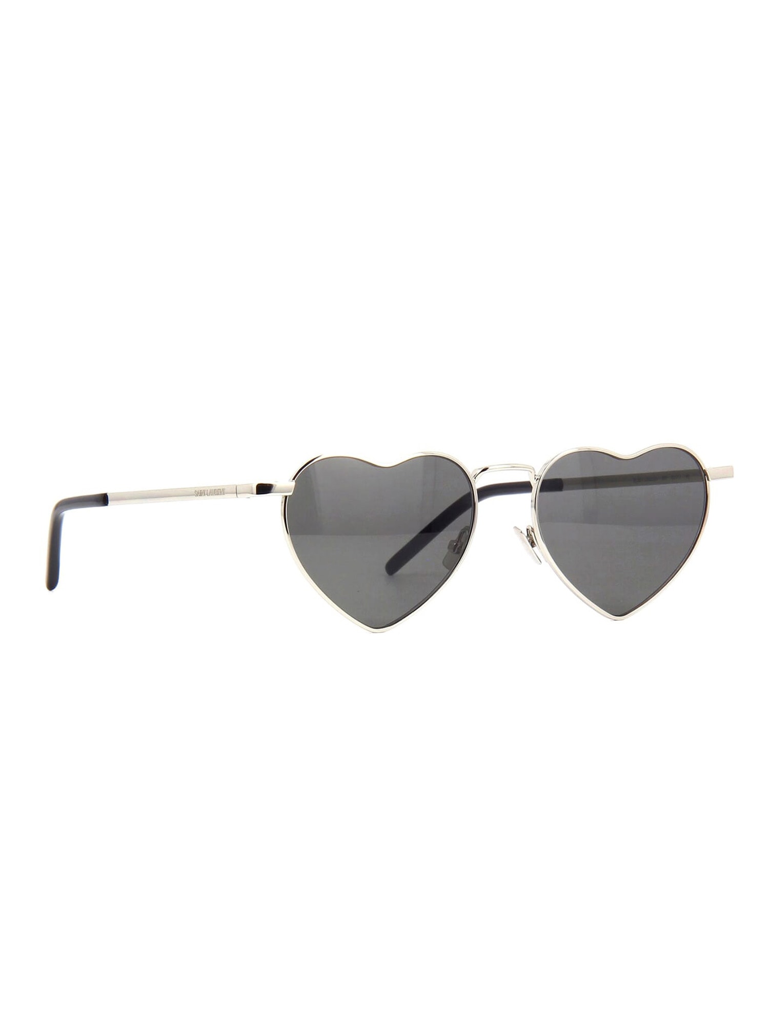 Saint Laurent Sl 301 Loulou Sunglasses In Silver Silver Grey