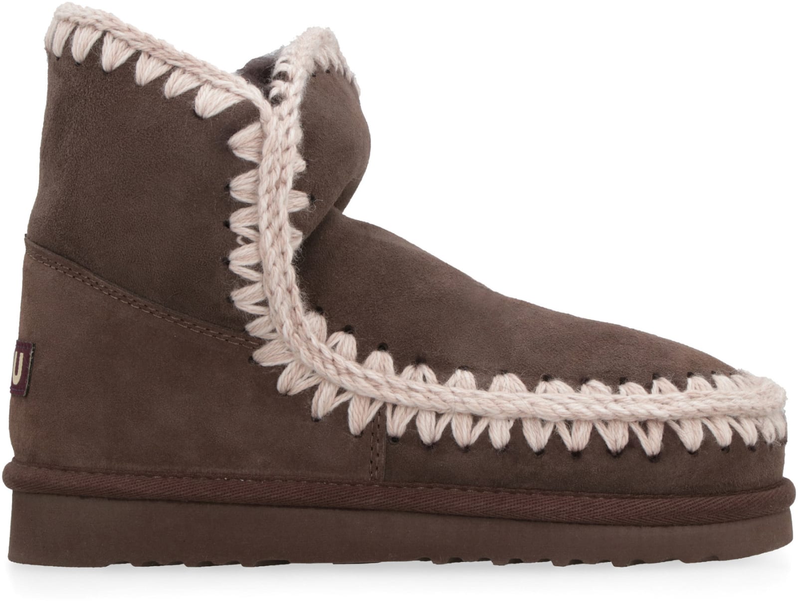 Mou Eskimo 18 Low Heels Ankle Boots In Green Suede In Multi