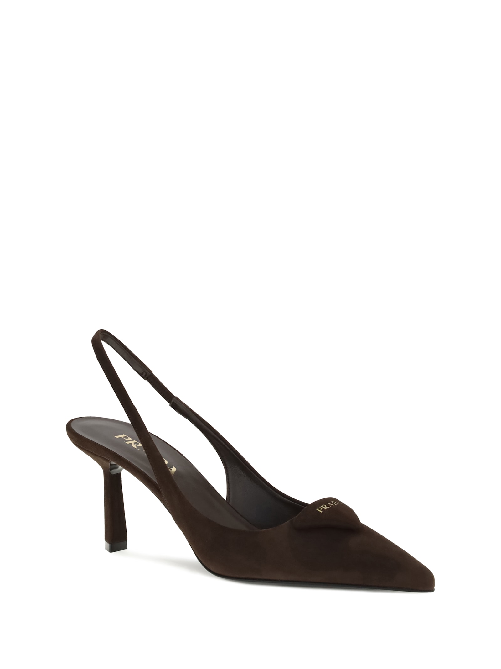 Prada Suede Pointed Toe Stiletto Heel Pumps In Multi