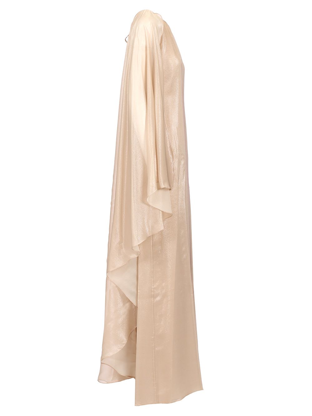 Shop Tom Ford Silk Evening Dress In Beige