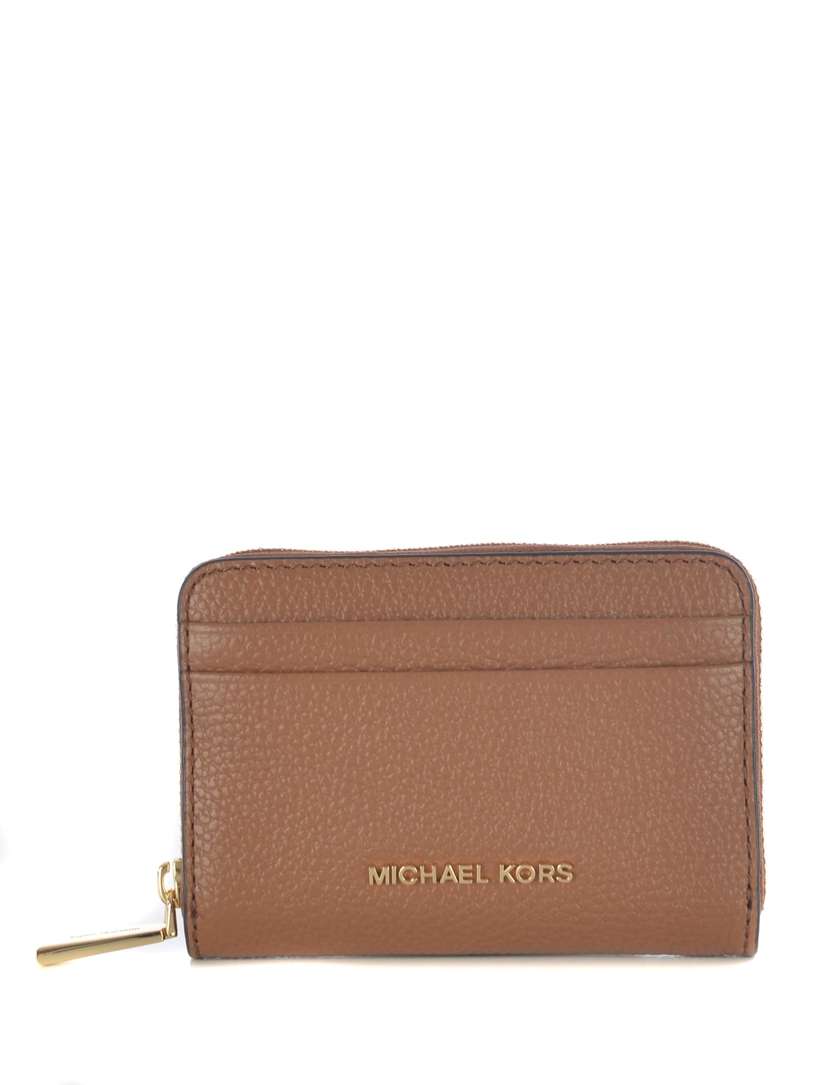 Wallet Michael Kors za Card Case Made Of Hammered Leather