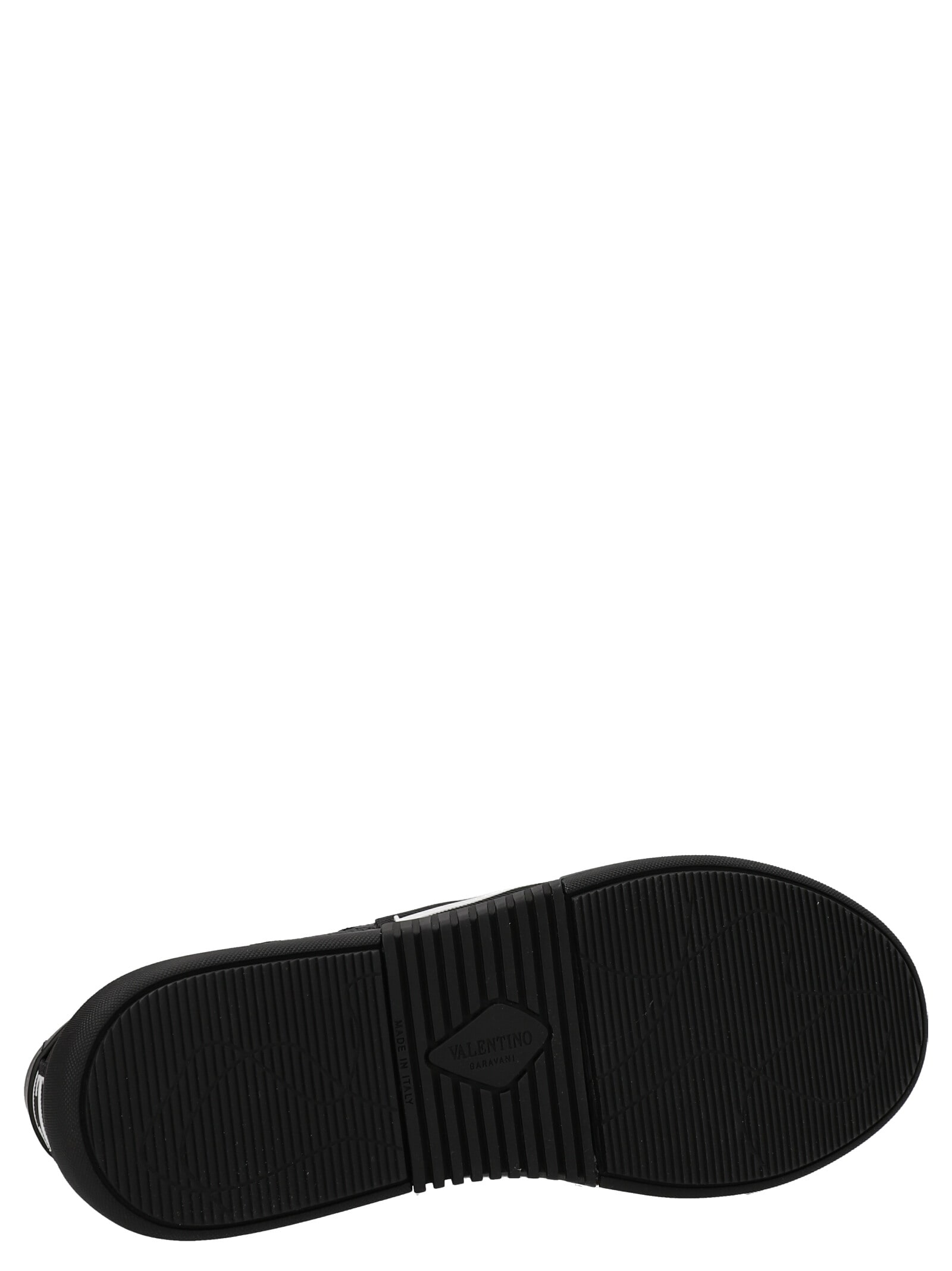 Valentino Panelled Logo-detail Sneakers In Black