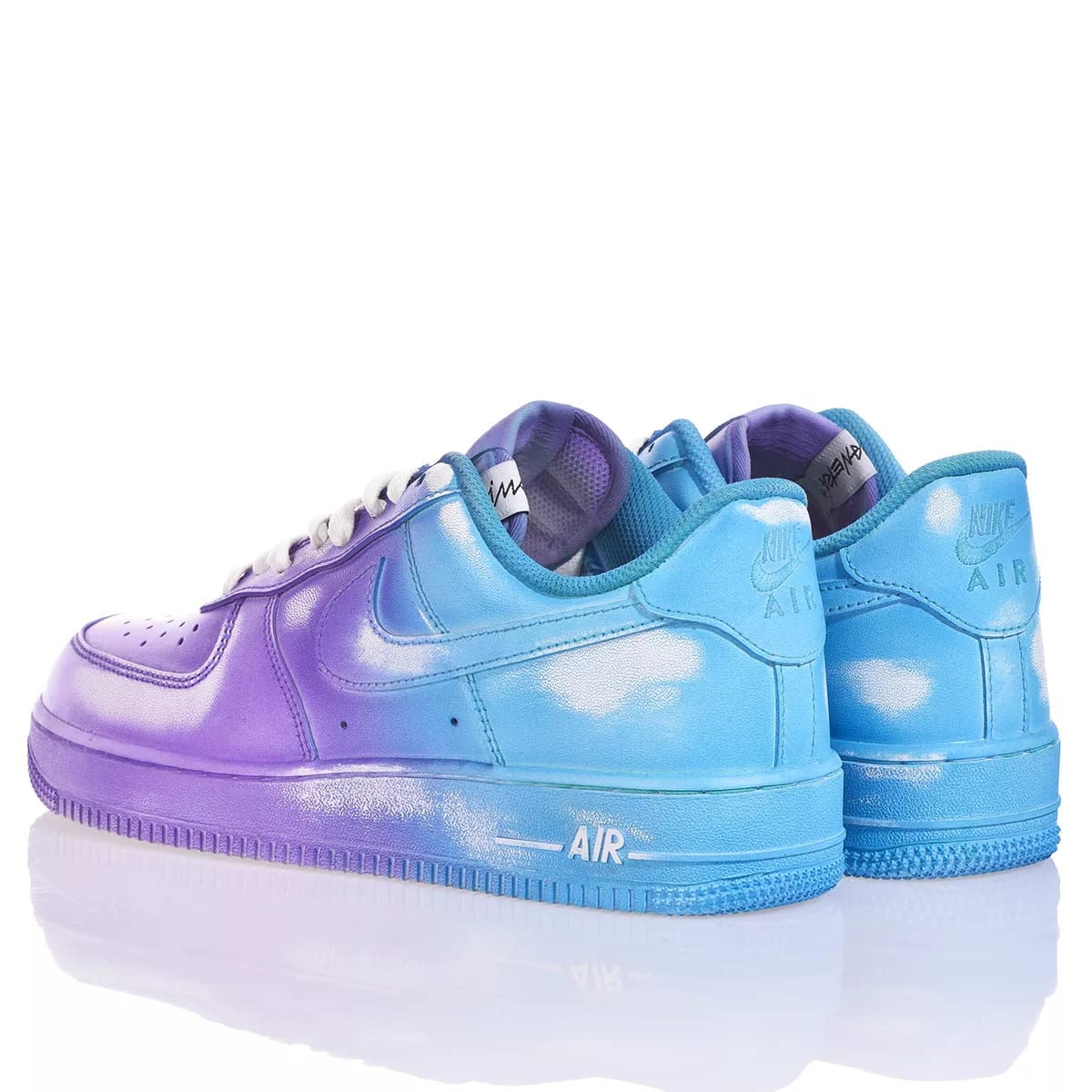 Shop Mimanera Nike Air Force 1 Purple Blue