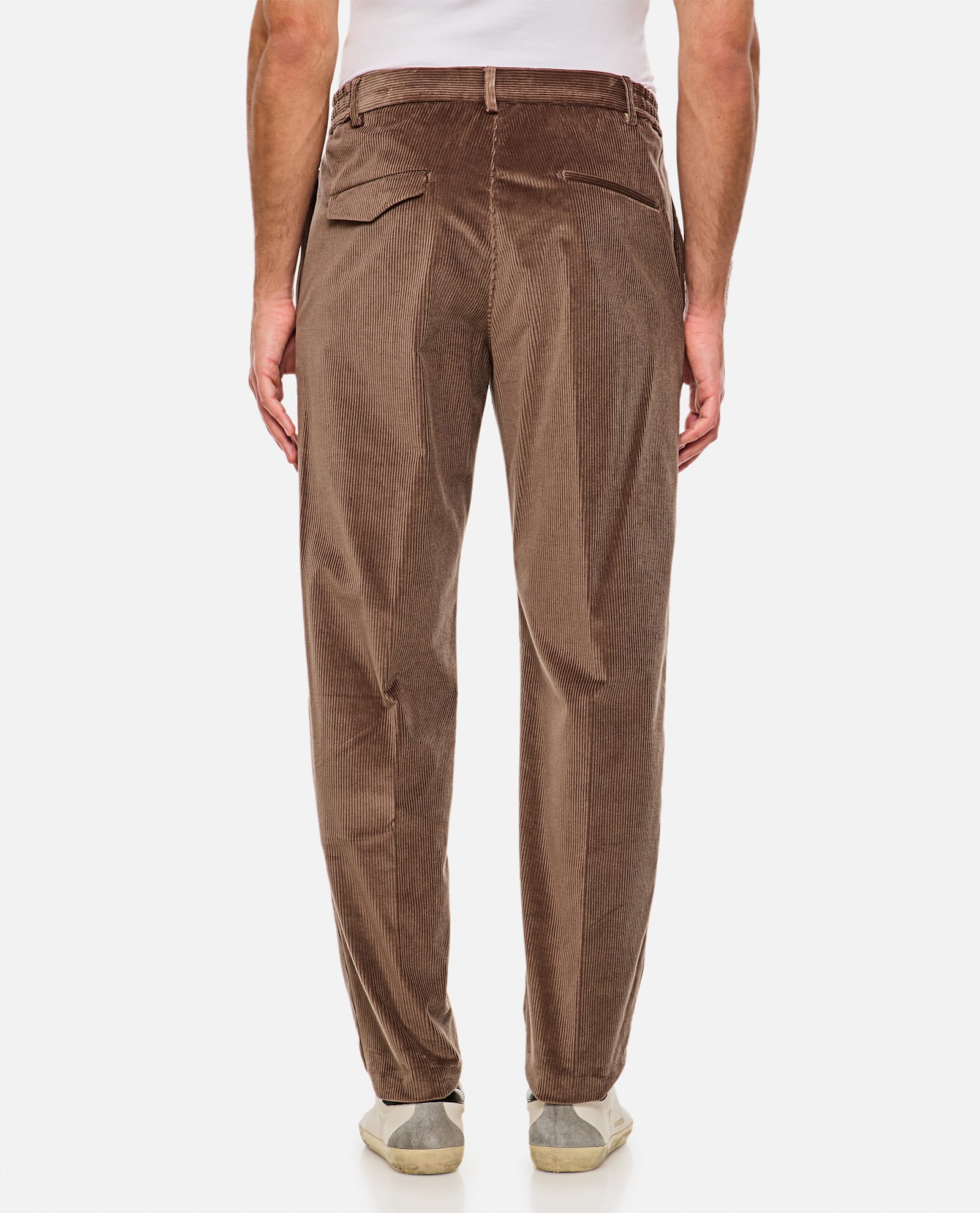 Shop Tagliatore Trousers In Brown