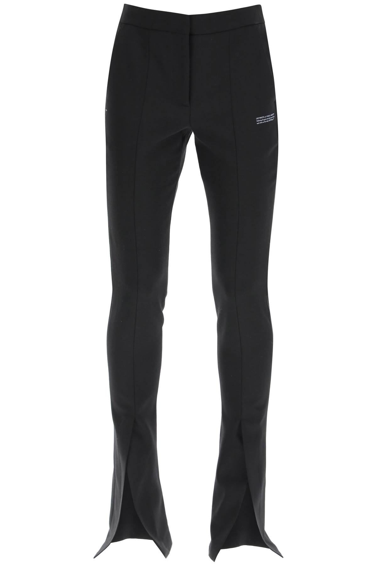 Shop Off-white Corporate Tailored Trousers In Nero