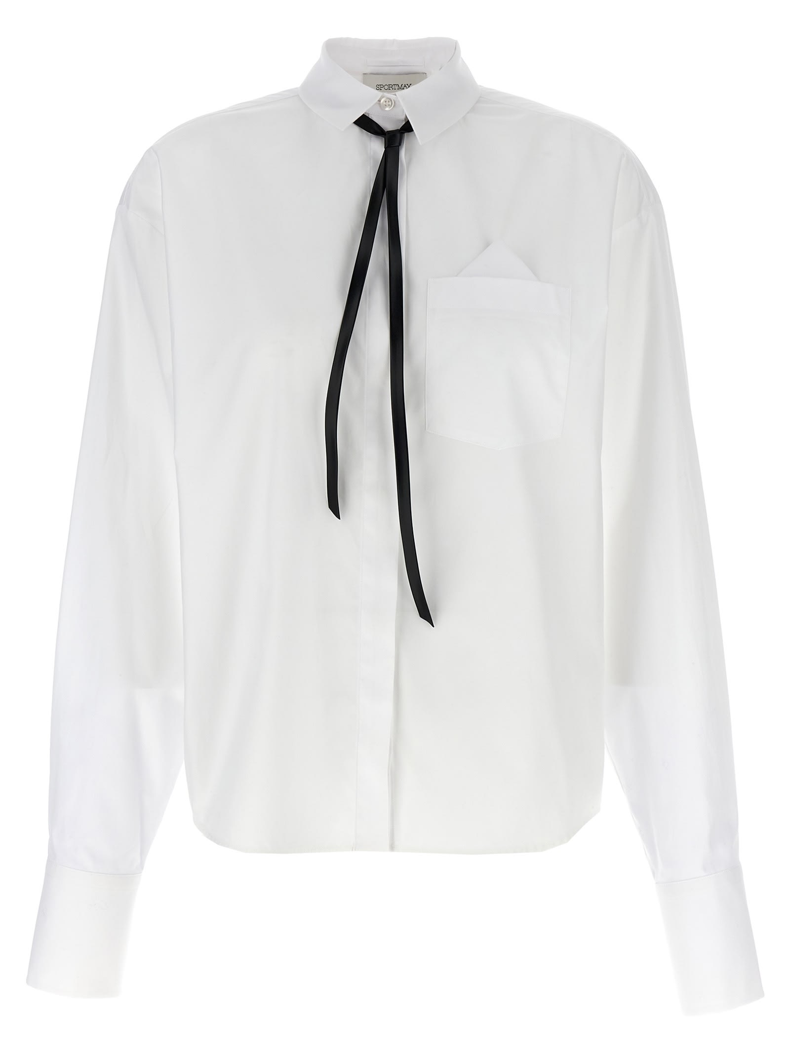 Shop Sportmax Gesso Shirt In Optical White