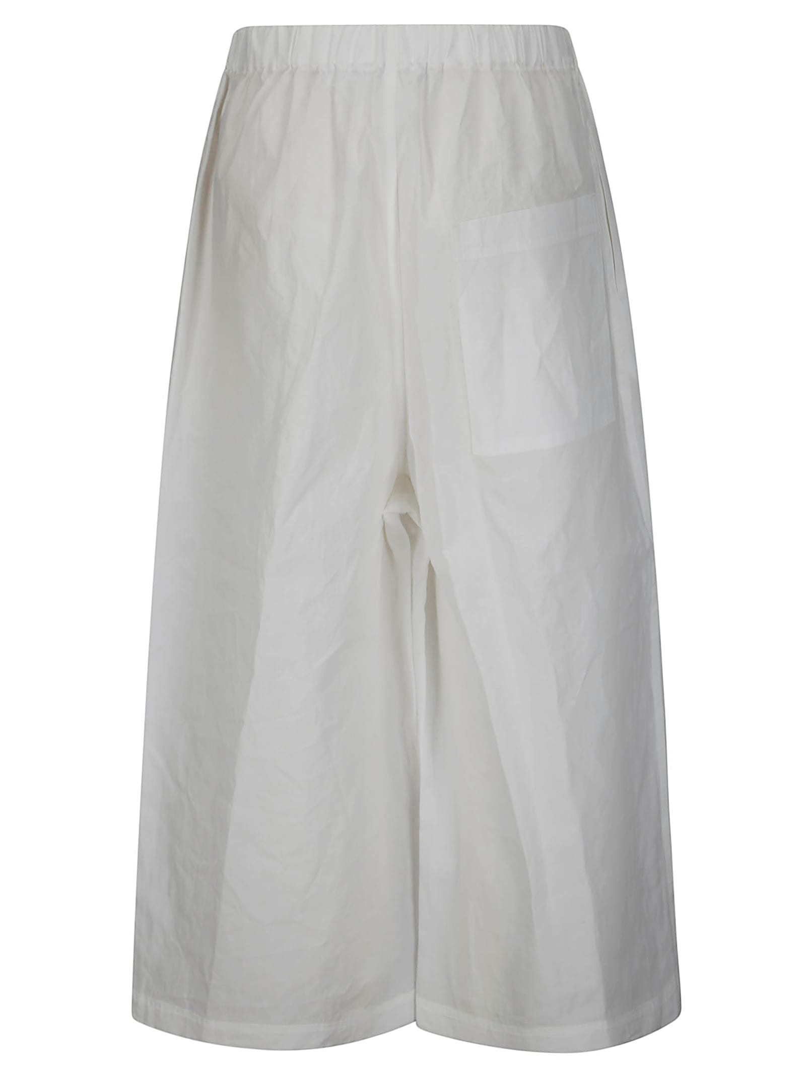 Sofie D'hoore Textured Hammered Cotton Trousers In White