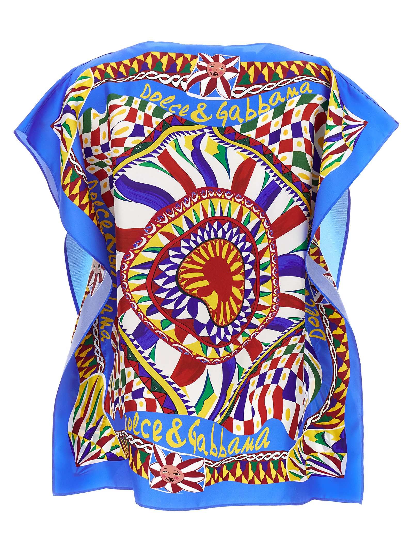 Shop Dolce & Gabbana Top Carretto In Multicolour