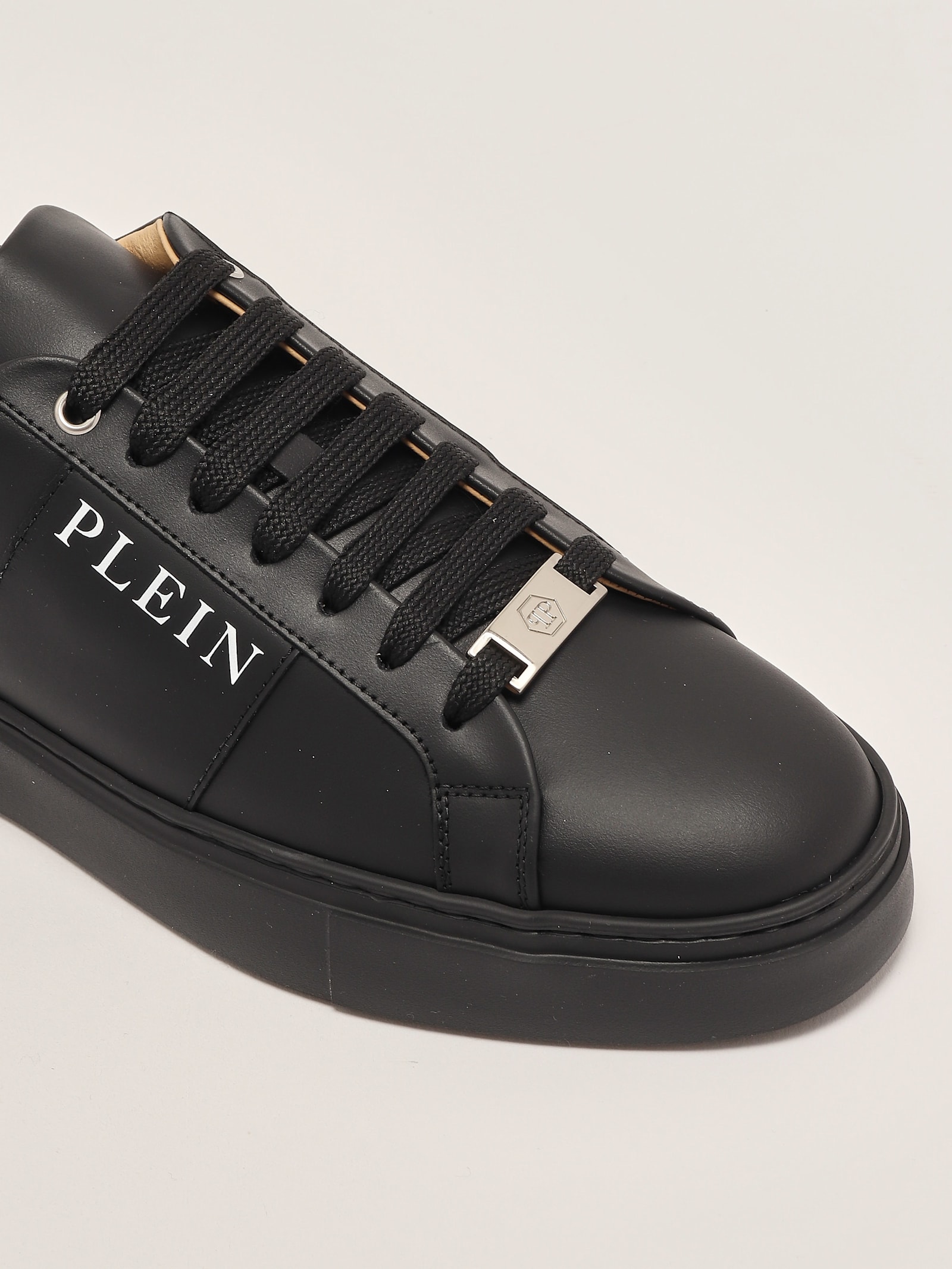 Philipp Plein Lo-top Nappa Sneaker In Black