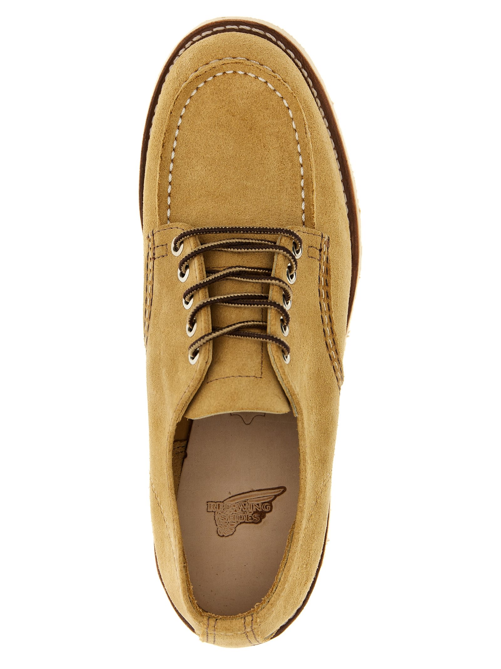 Shop Red Wing Shop Moc Oxford Lace Up Shoes In Beige
