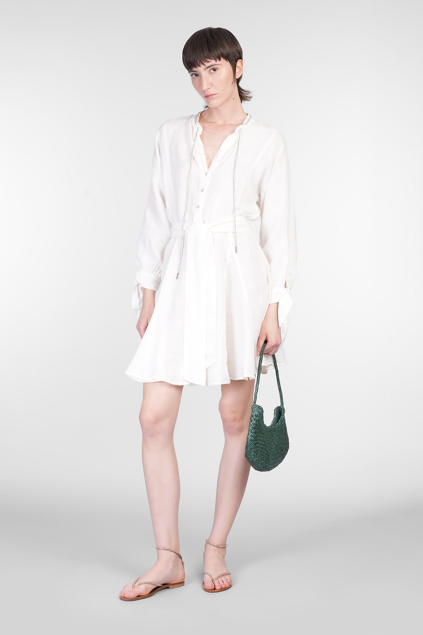 120% Lino Dress Woman