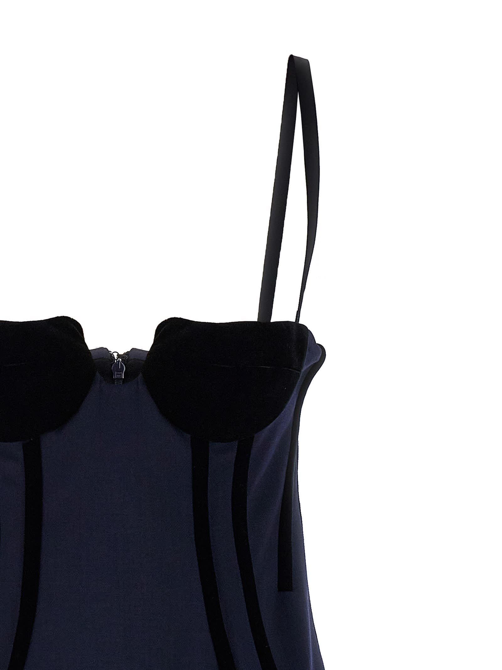 ワンピース SPORTMAX 'Anemone' dress Blue ANEMONE Sportmax Anemone Straight Hem Sleeveless Dress In Blue