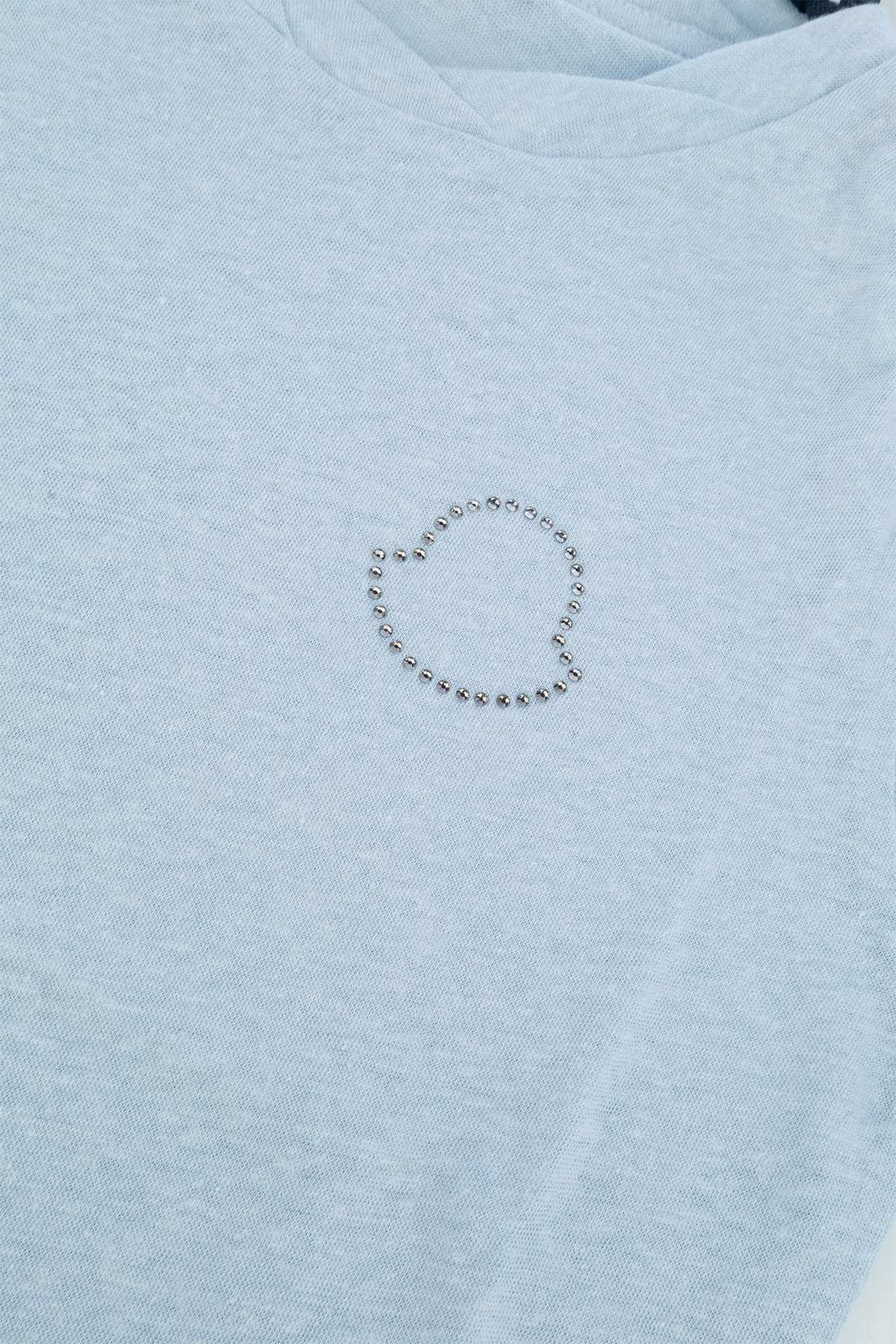 Moncler T-shirt In Azzurro