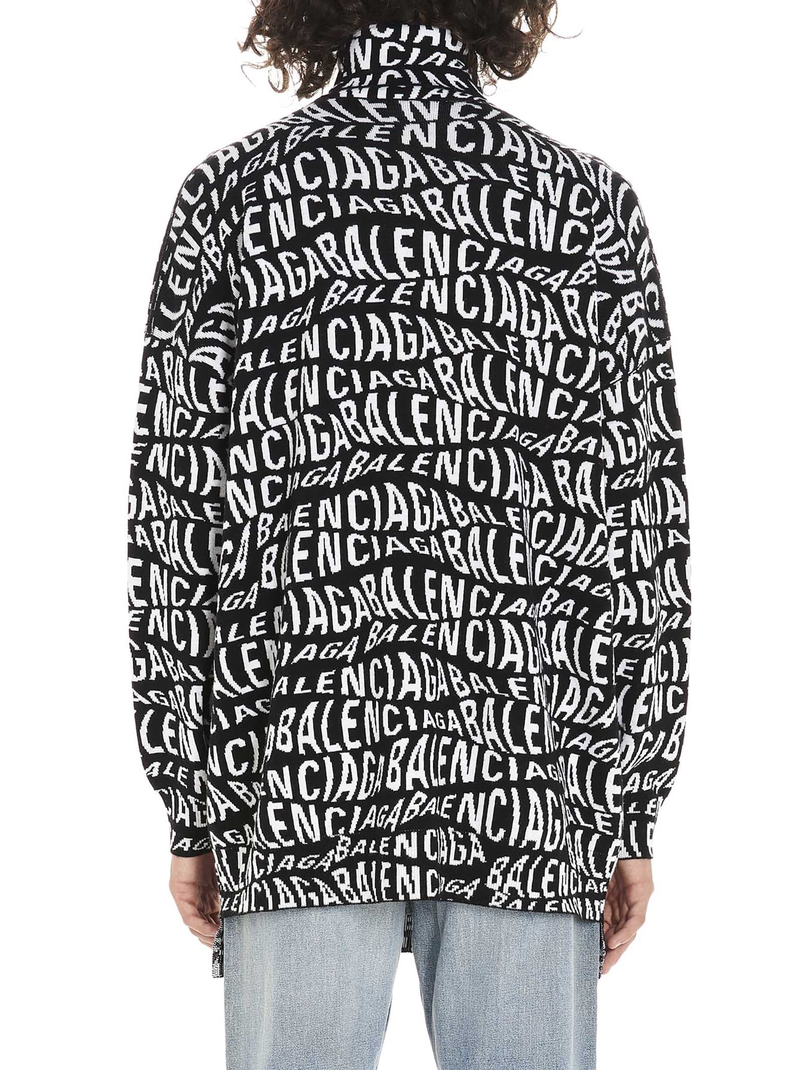 Balenciaga Balenciaga 'wave' Sweater - Black&White - 11016264 | italist