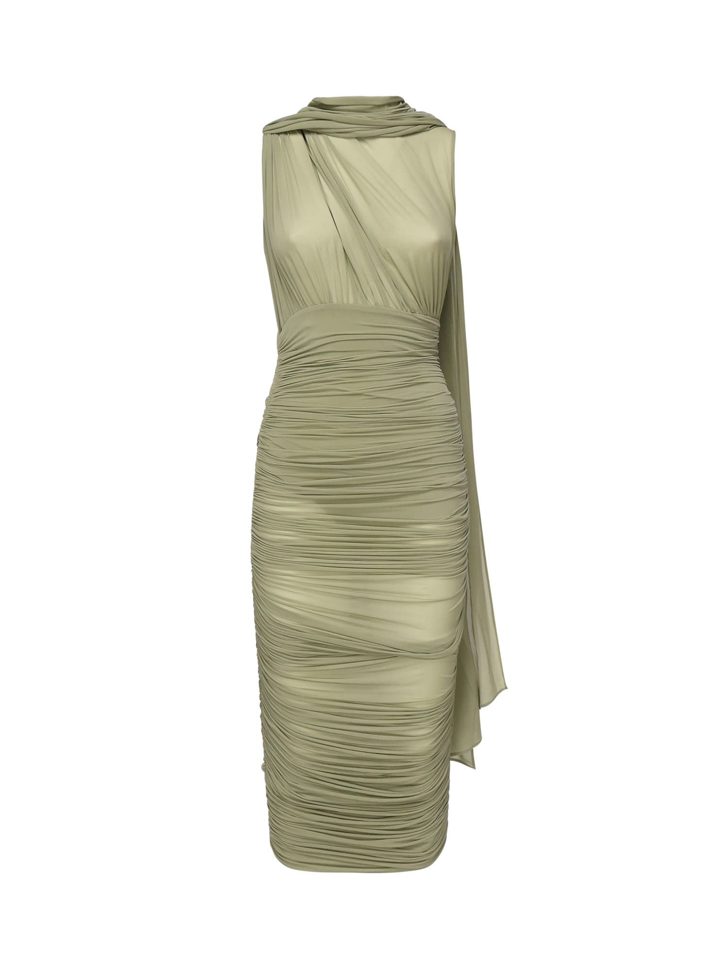 Draped Midi Dress