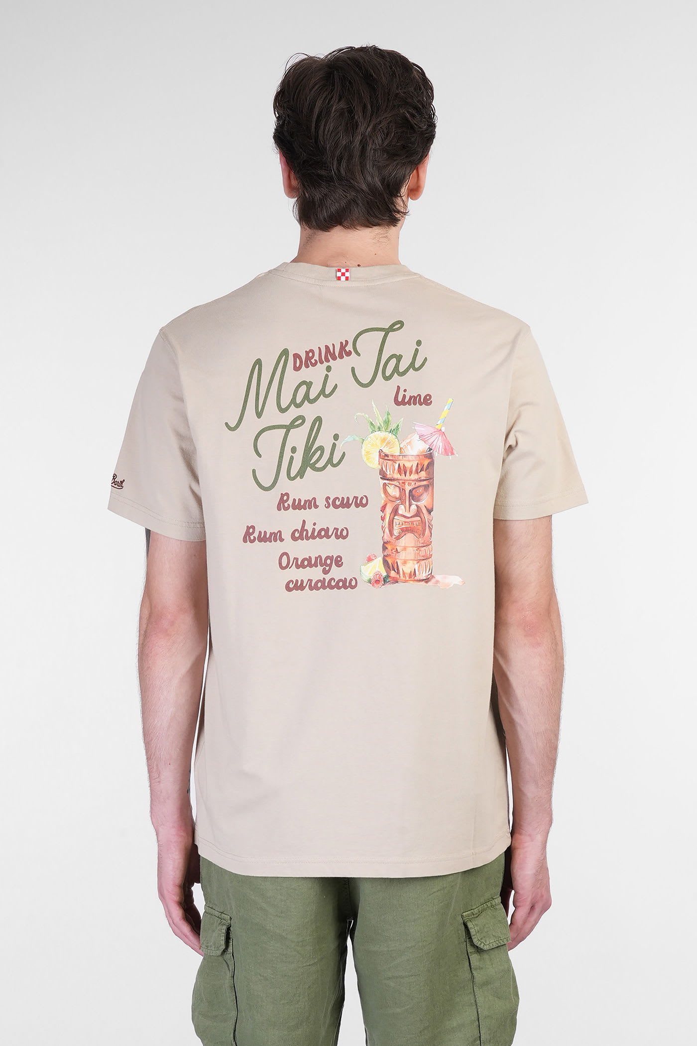 Mc2 Saint Barth Tshirt Man T-shirt In Taupe Cotton In Brown